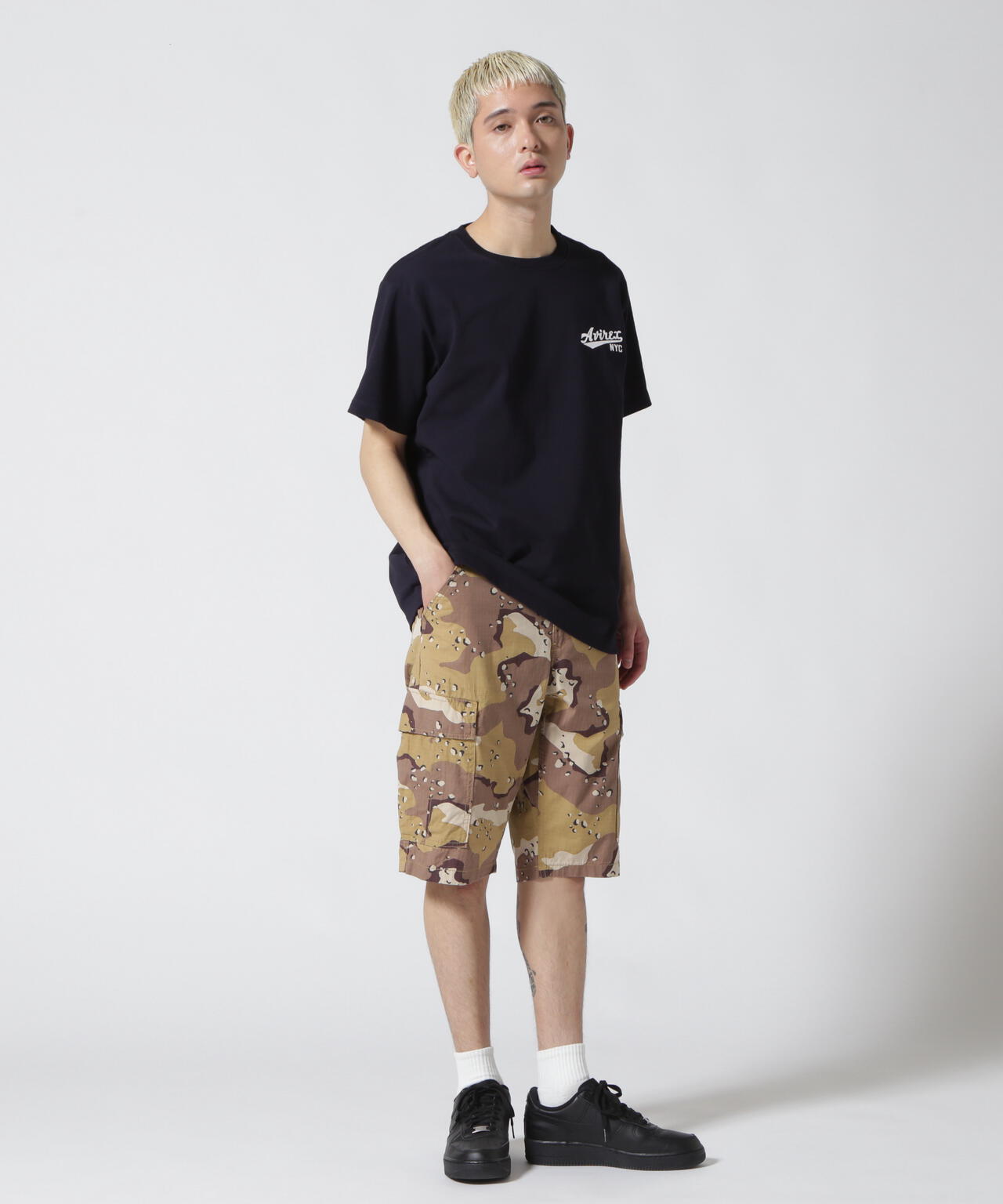 《WEB&DEPOT限定》S/S CREW NECK T STAR SPANGLED BANNER/クルーネック Tシャツ 星条旗
