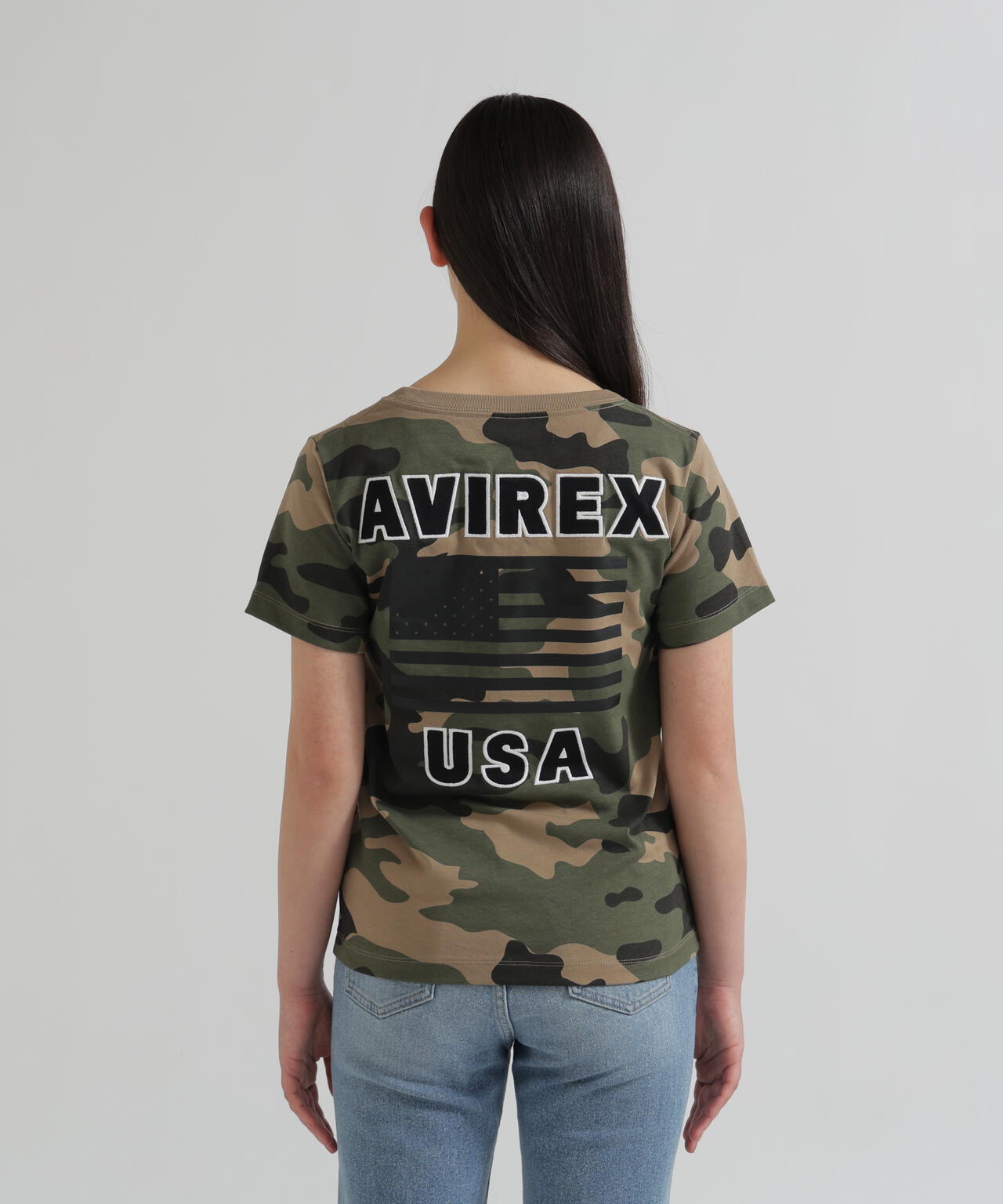 《WEB&DEPOT限定》S/S CREW NECK T STAR SPANGLED BANNER/クルーネック Tシャツ 星条旗