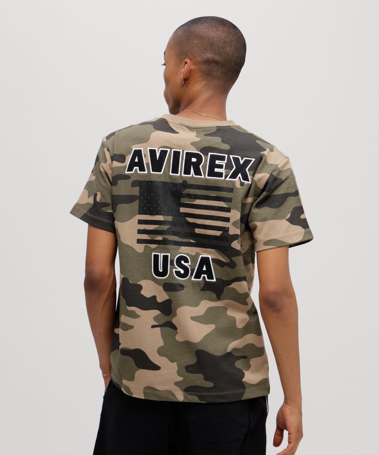 《WEB&DEPOT限定》S/S CREW NECK T STAR SPANGLED BANNER/クルーネック Tシャツ 星条旗