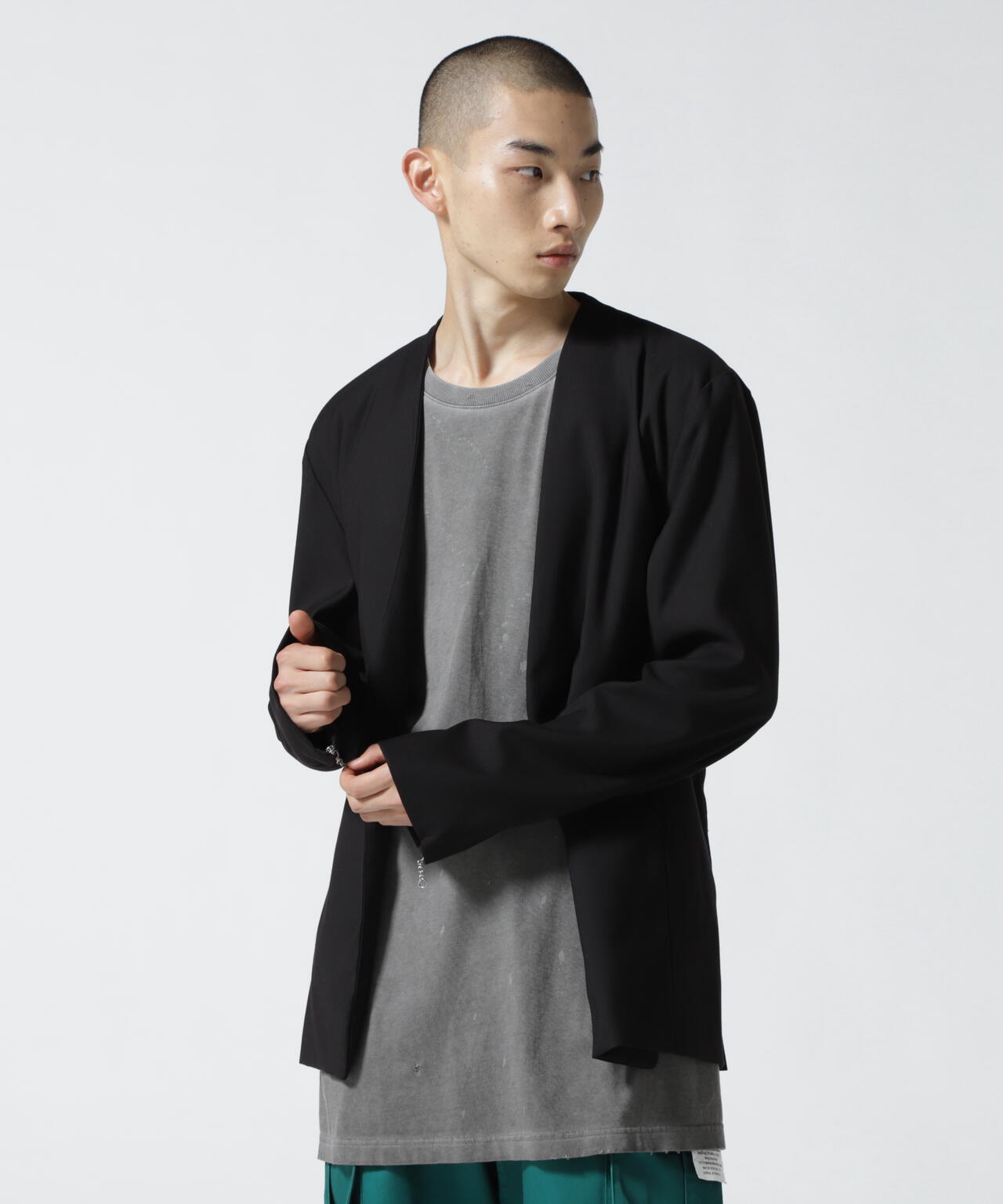 DankeSchon/ダンケシェーン/TR No Collar Jacket/ノーカラージャケット