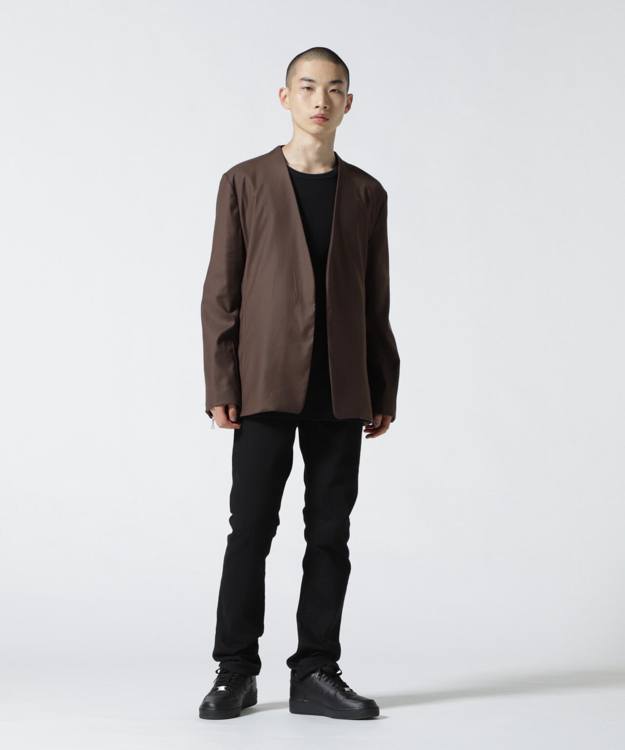 DankeSchon/ダンケシェーン/TR No Collar Jacket/ノーカラージャケット