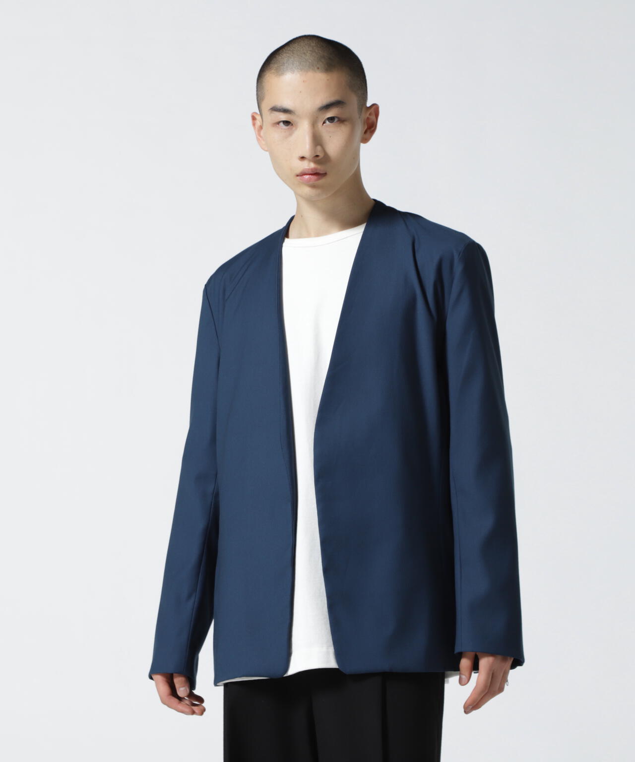 DankeSchon/ダンケシェーン/TR No Collar Jacket/ノーカラージャケット
