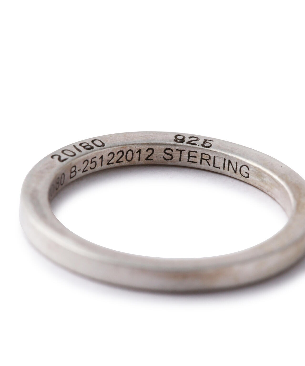 20/80/トゥエンティーエイティー/STERLING SILVER SQUARE RING 1.8mm WIDTH