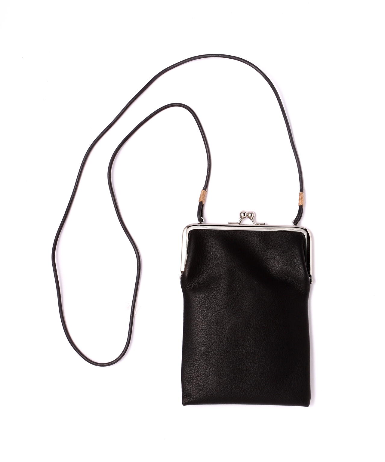 【20/80】トゥエンティーエイティー/SHRINK LEATHER GAMAGUCHI SQUARE SHOULDER BAG/バッグ