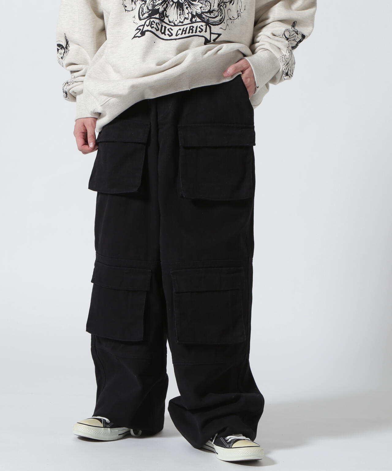 WHITELAND/ホワイトランド/WIDE CARGO PANTS/ワイドカーゴパンツ