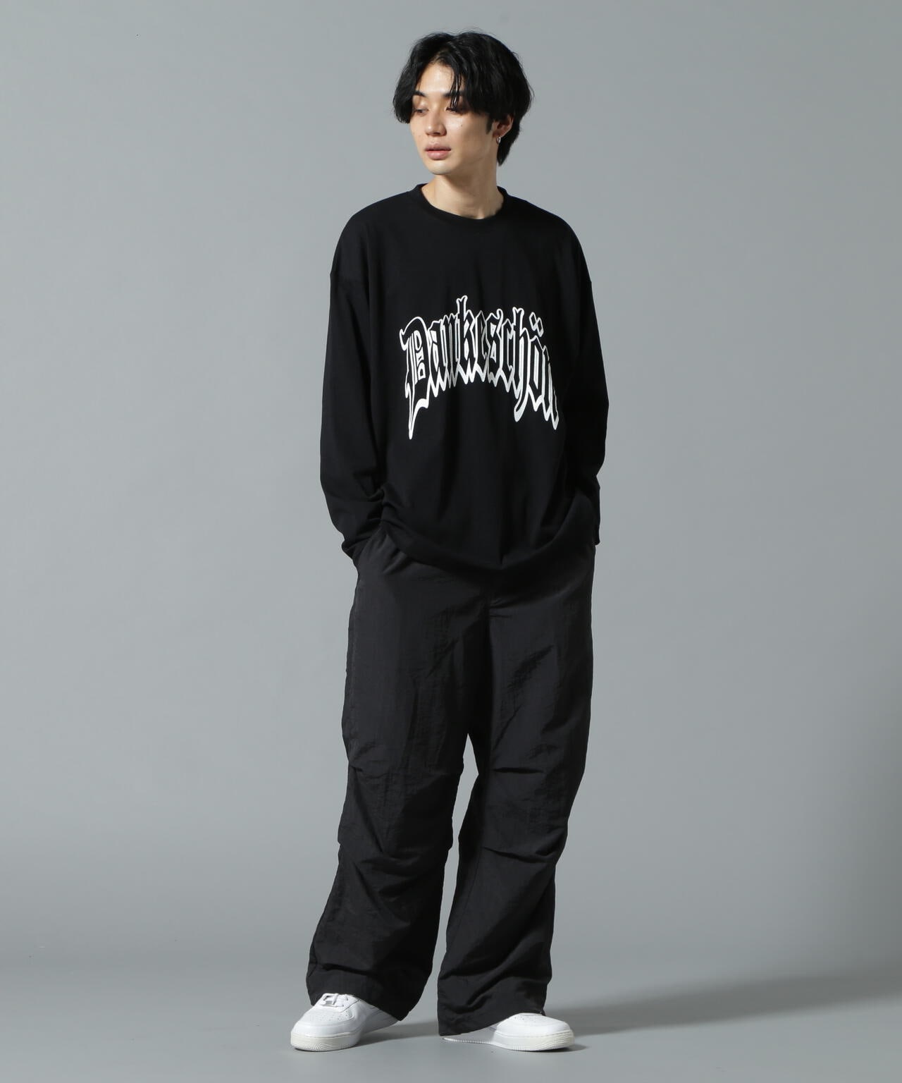 【WEB&DEPOT限定】DankeSchon/ダンケシェーン/DS LST/ロゴロングスリーブT