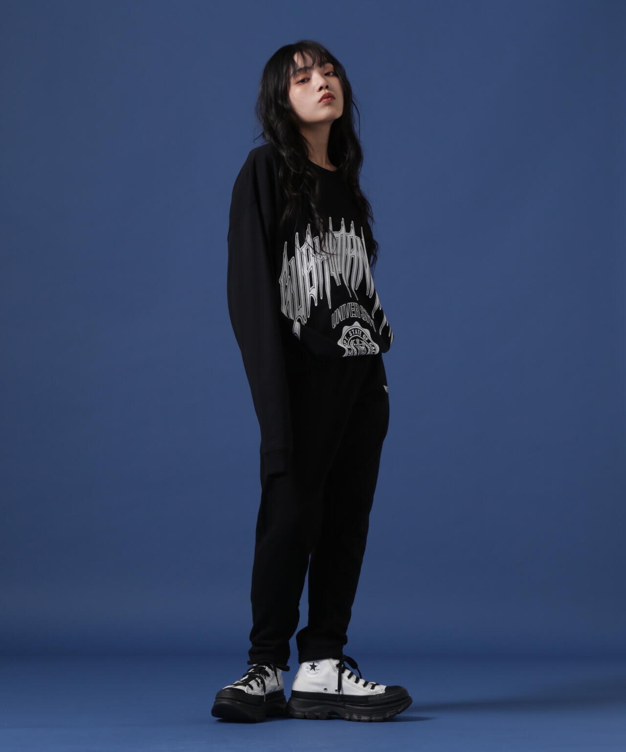 【WEB&DEPOT限定】DankeSchon/ダンケシェーン/DS LST/ロゴロングスリーブT