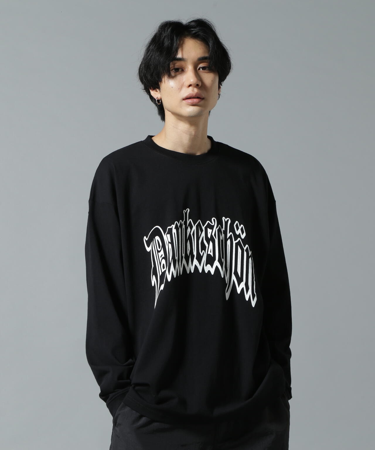 【WEB&DEPOT限定】DankeSchon/ダンケシェーン/DS LST/ロゴロングスリーブT