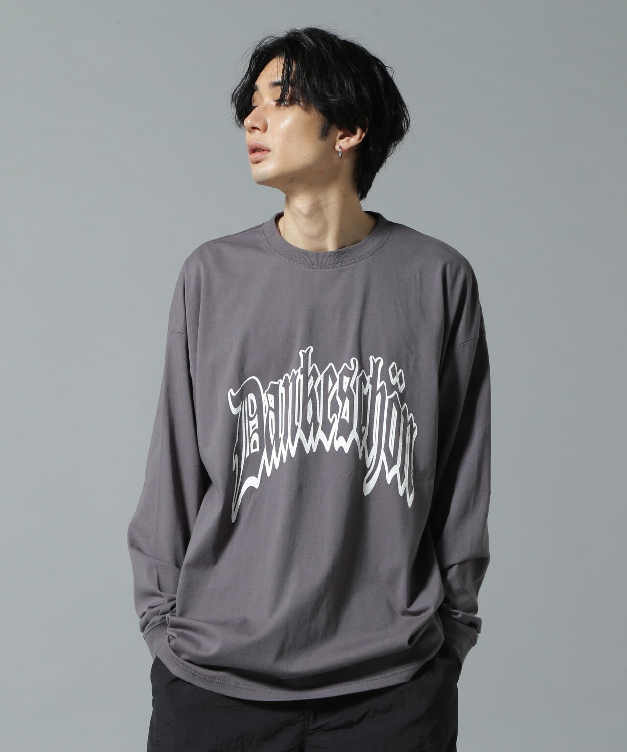 【WEB&DEPOT限定】DankeSchon/ダンケシェーン/DS LST/ロゴロングスリーブT