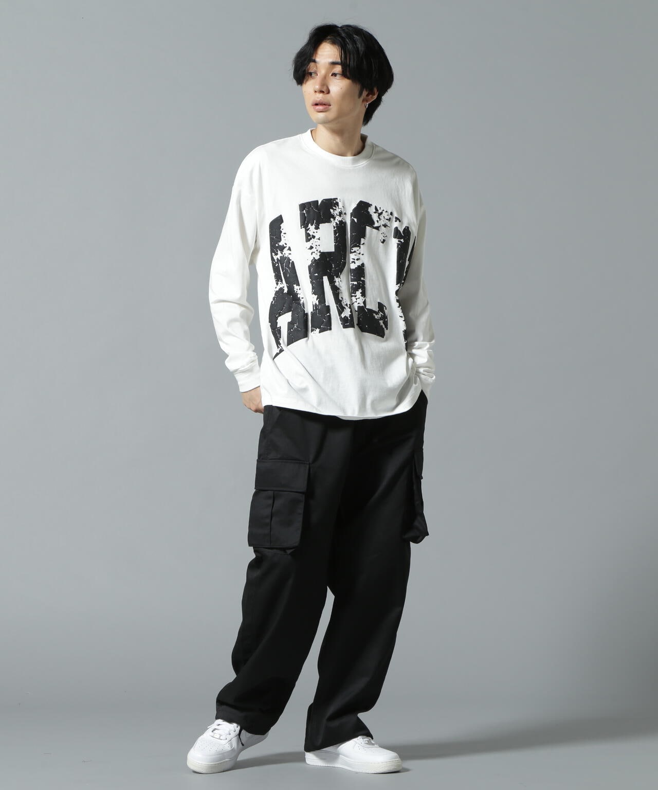 【WEB&DEPOT限定】DankeSchon/ダンケシェーン/ARCV LOGO LST/ロンT