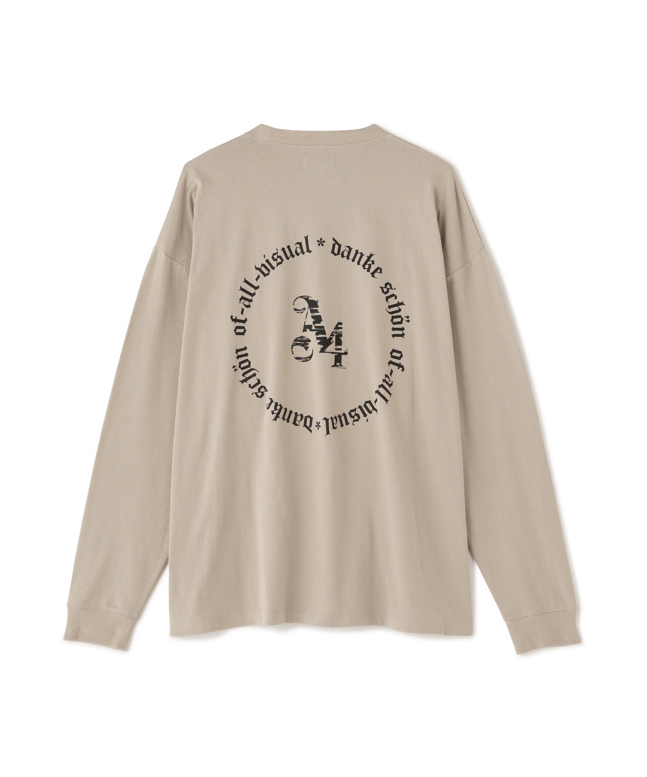 【WEB&DEPOT限定】DankeSchon/ダンケシェーン/A4 LST/サークルロゴ ロングスリーブTシャツ