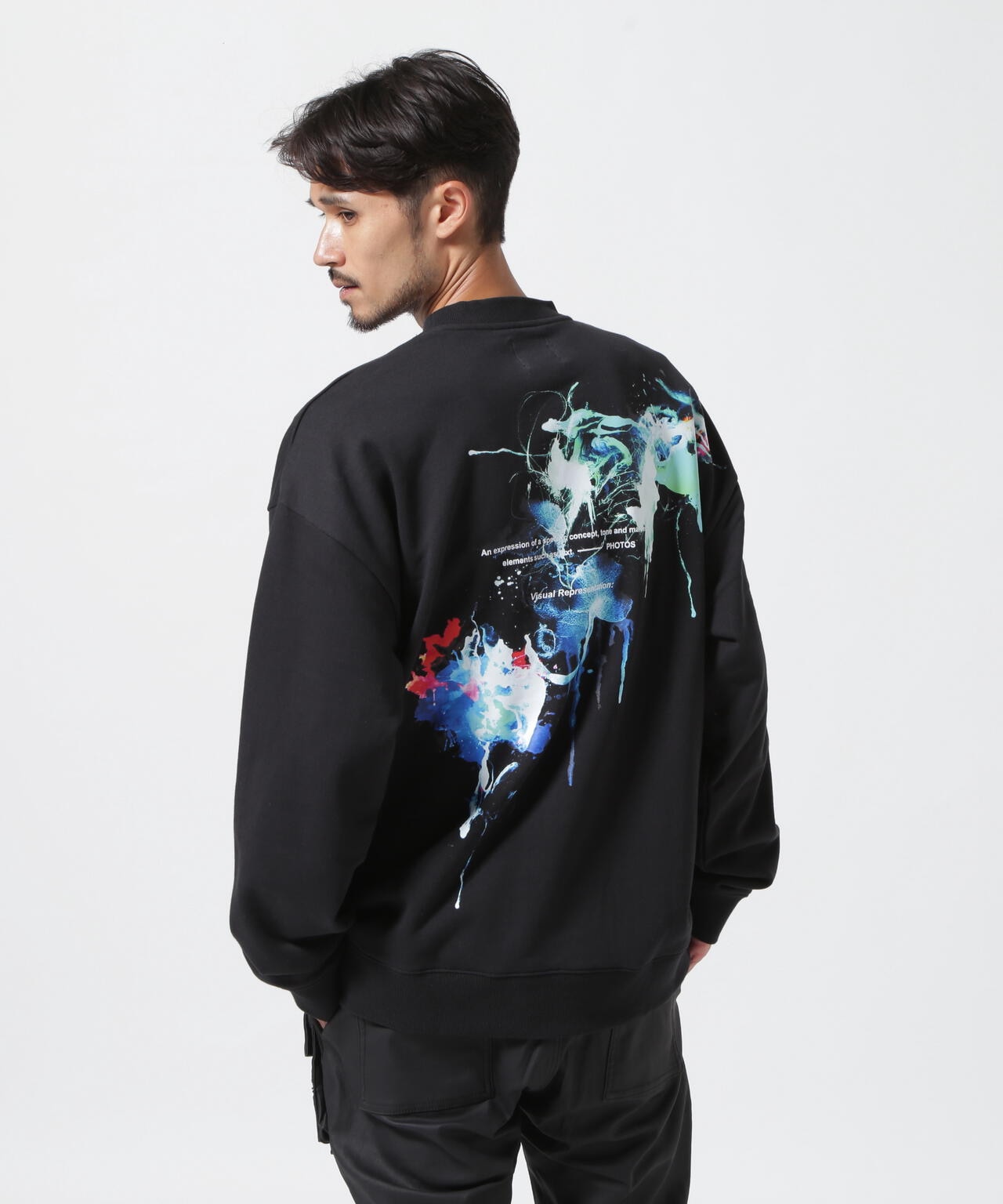 【WEB&DEPOT限定】A4A/エーフォーエー/SPLASH SWEAT CREWNECK/クルーネックスウェット