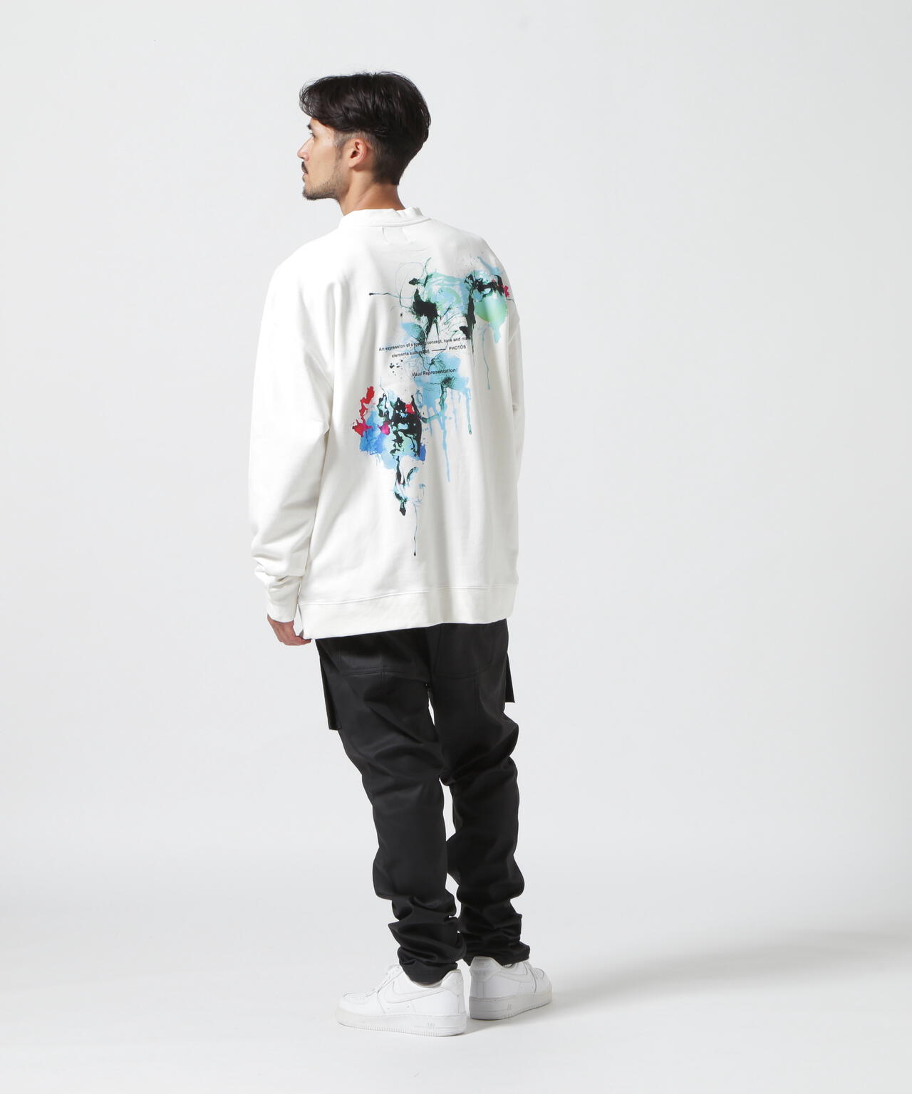 【WEB&DEPOT限定】A4A/エーフォーエー/SPLASH SWEAT CREWNECK/クルーネックスウェット