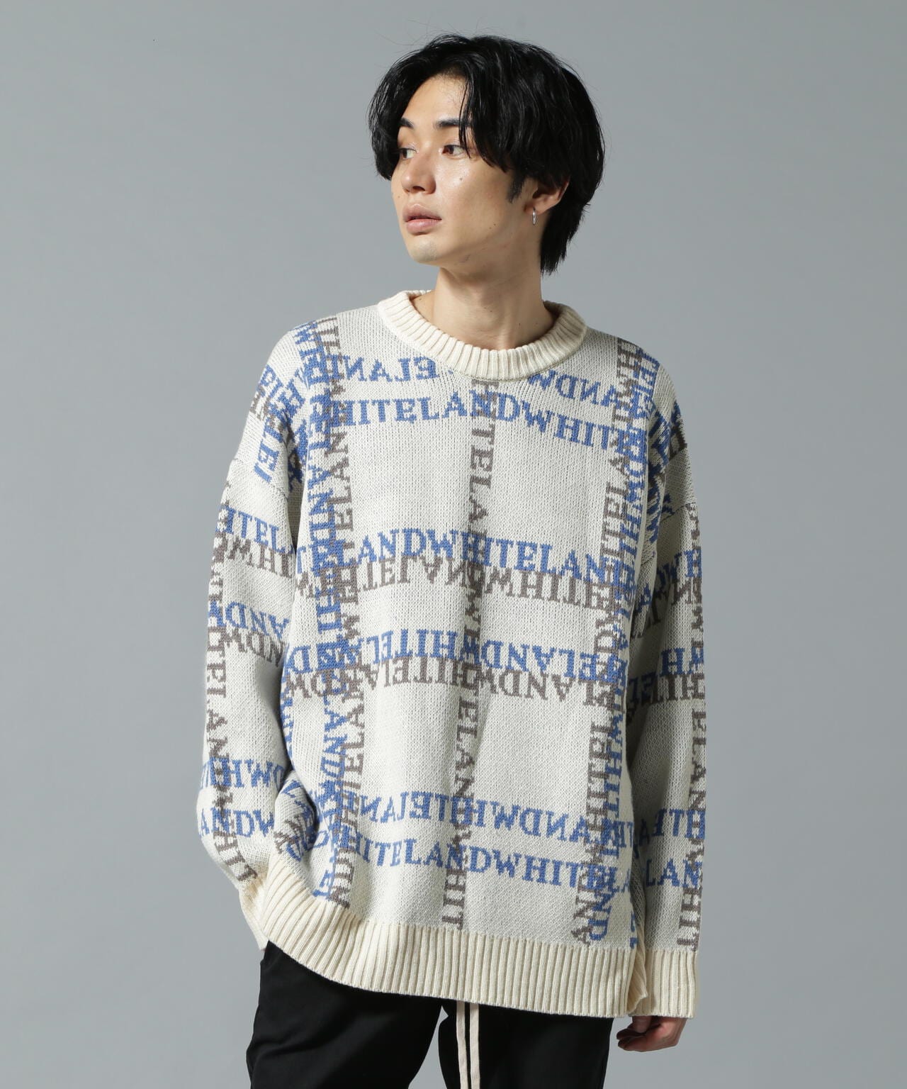 【WEB&DEPOT限定】WHITELAND/ホワイトランド/LOGO CHECK CN
