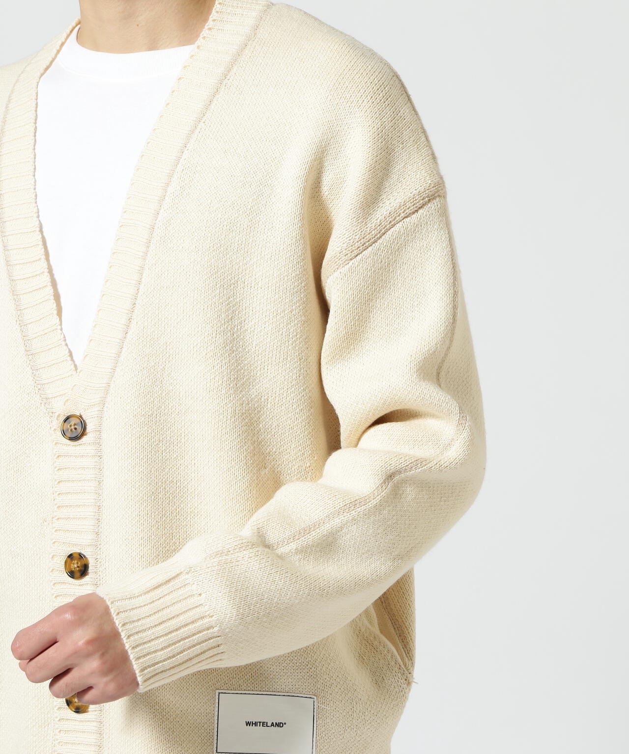 WEB&DEPOT限定/WHITELAND/ホワイトランド/LINE CARDIGAN