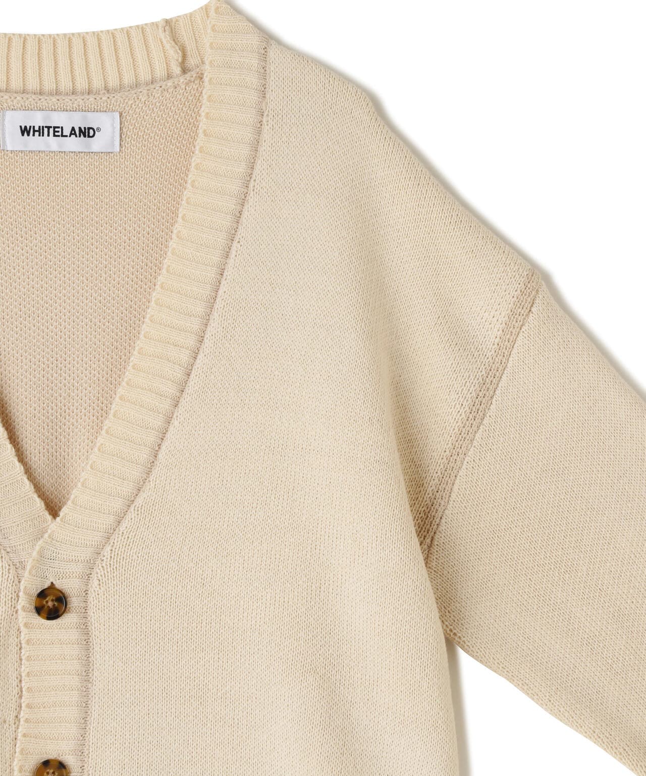 WEB&DEPOT限定/WHITELAND/ホワイトランド/LINE CARDIGAN
