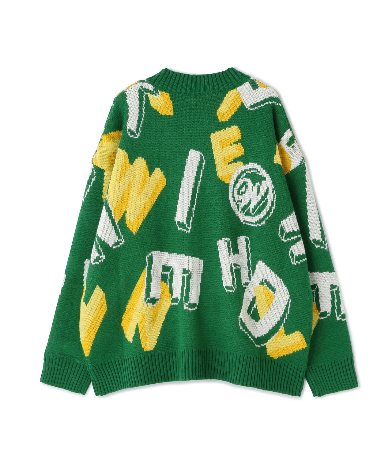 【WEB&DEPOT限定】WHITELAND/ホワイトランド/CARDIGAN/総柄カーディガン