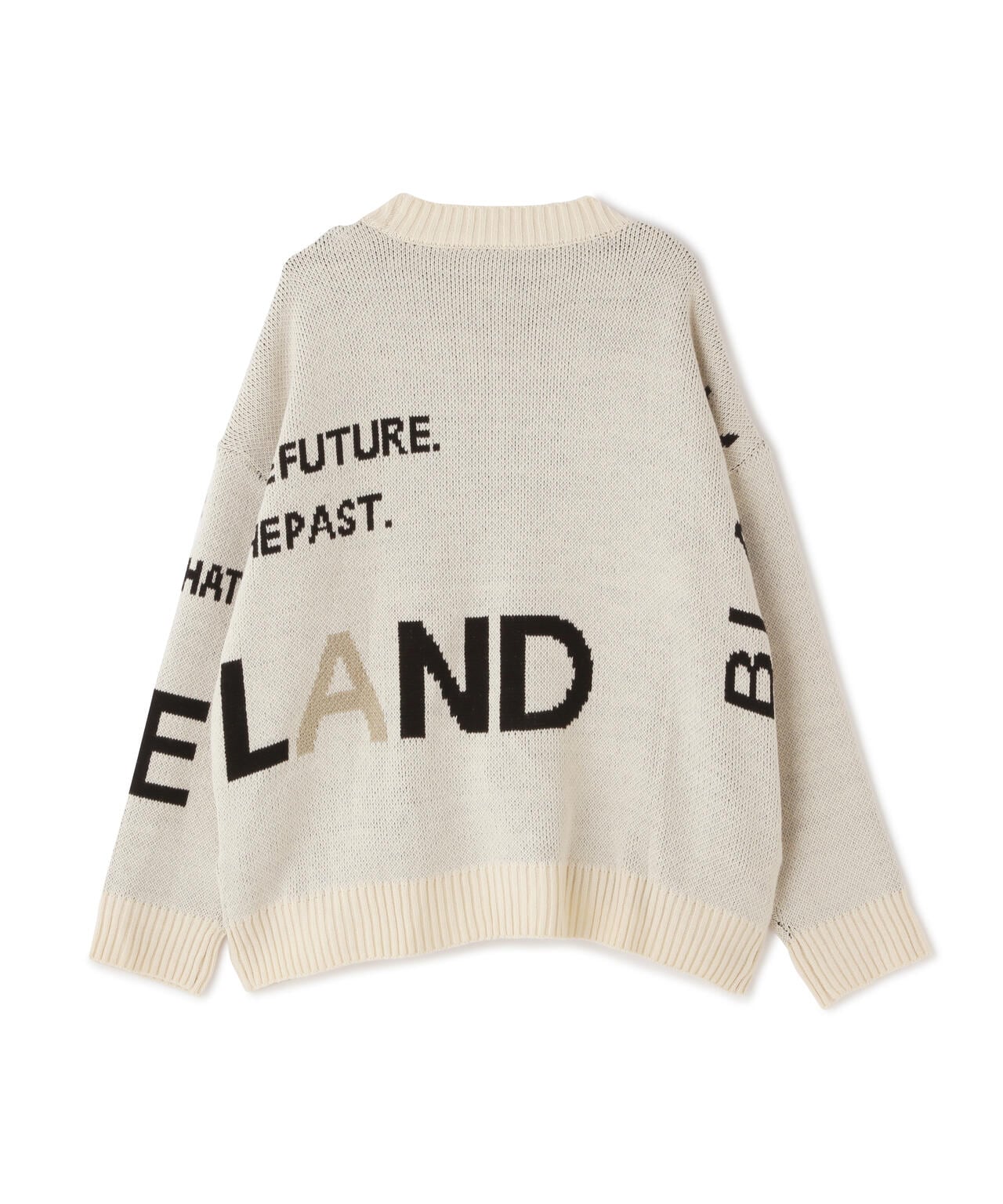 【WEB&DEPOT限定】WHITELAND/ホワイトランド/LOGO CARDIGAN