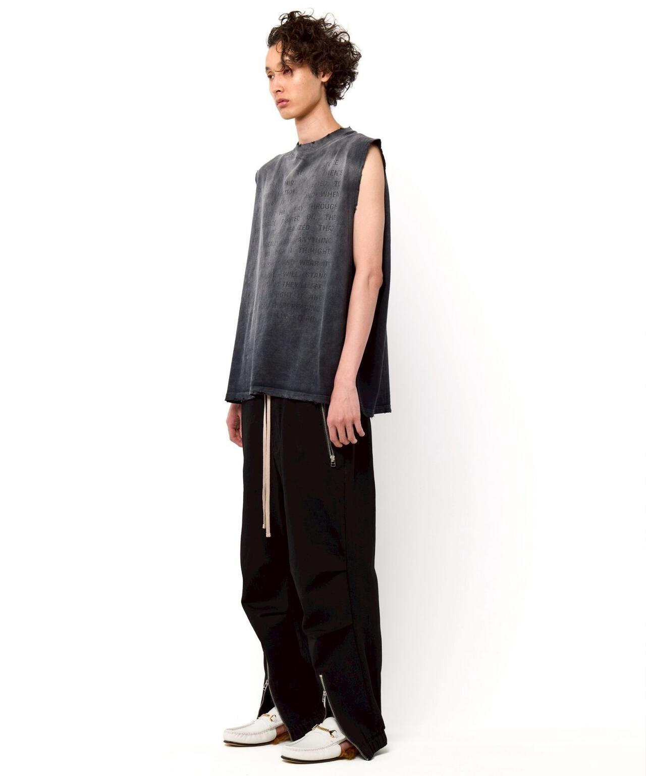DankeSchon/ダンケシェーン/TC BLK FRONTZIP PANTS/TCブラックフロントジップパンツ