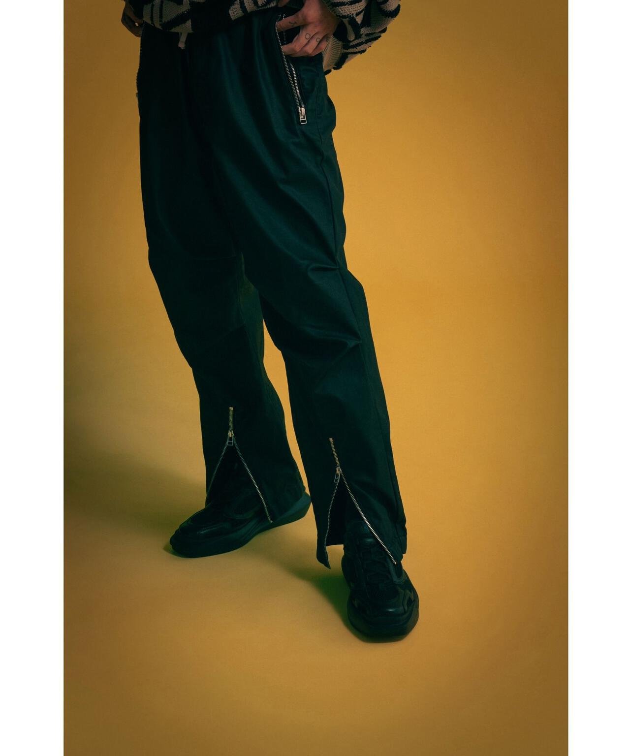 DankeSchon/ダンケシェーン/COATING FRONT ZIP PANTS/コーディネートジップパンツ