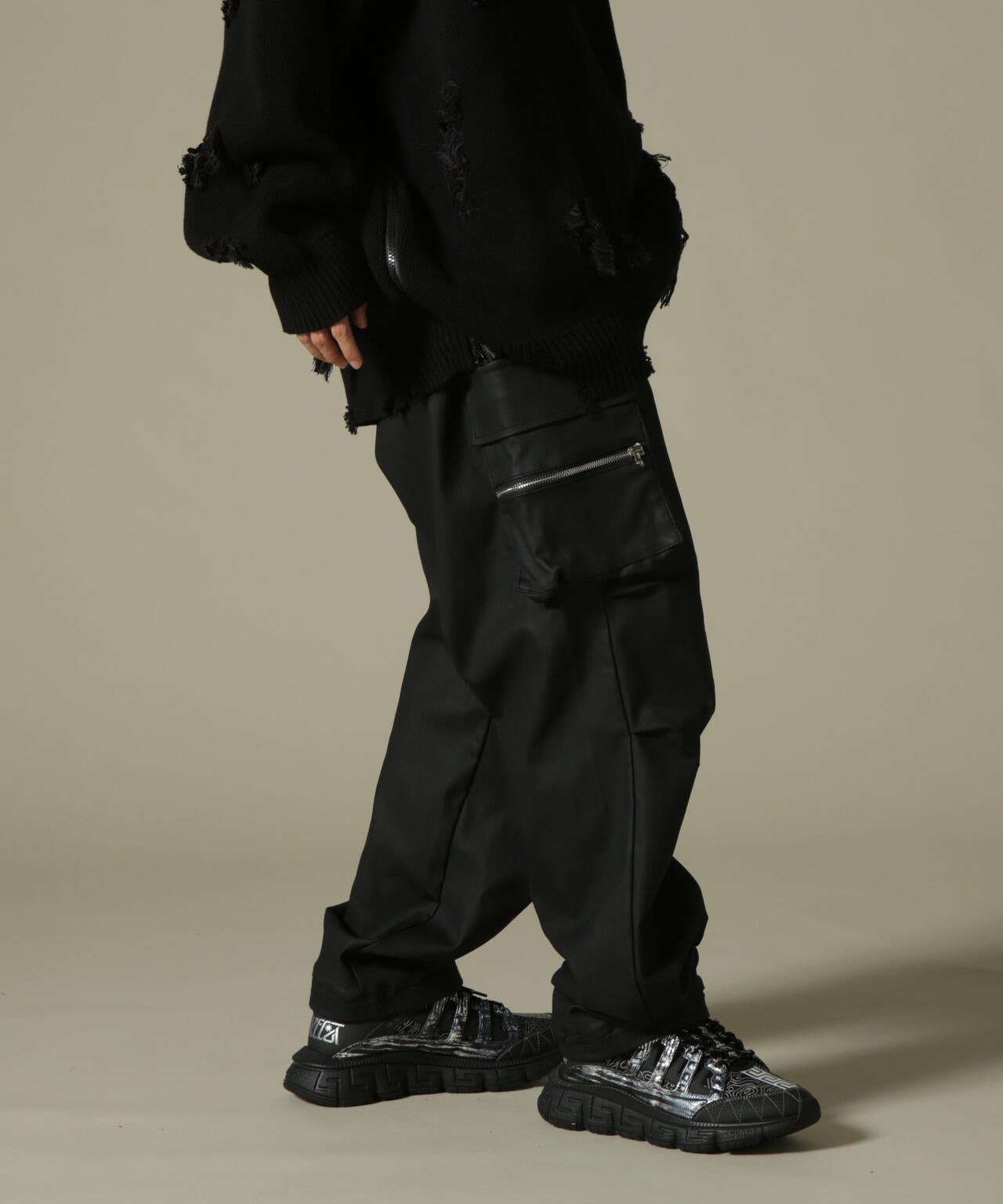 DankeSchon/ダンケシェーン/COATING ZIP POCKET PANTS/コーディングジップポケットパンツ