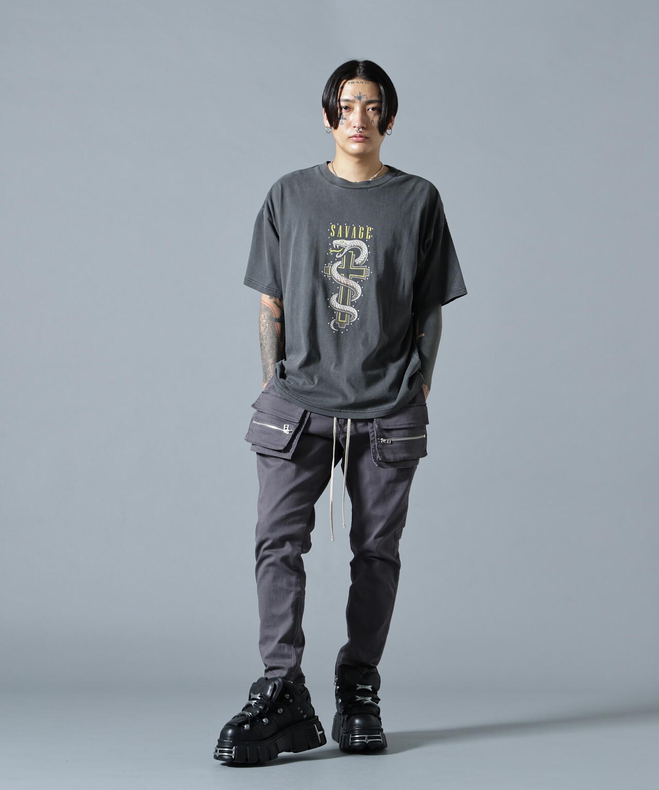 180cm B:87 W:66 H:84 着用サイズ：L