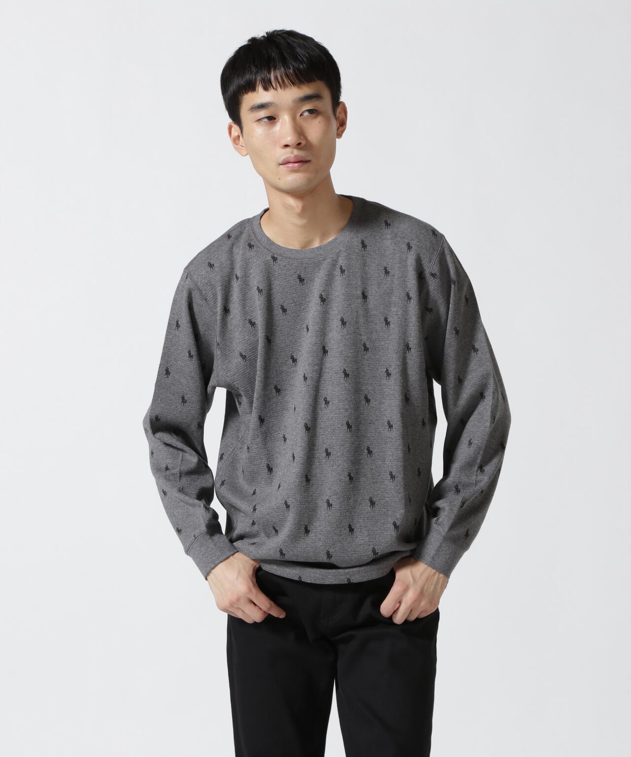 POLO RALPH LAUREN/ポロラルフローレン/Waffle Long Sleeve Crew Neck/クルーネックシャツ