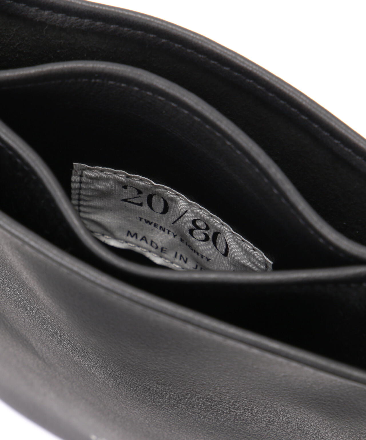 【20/80】トゥエンティーエイティー/SHRINK LEATHER TWO BAGS SHOULDER