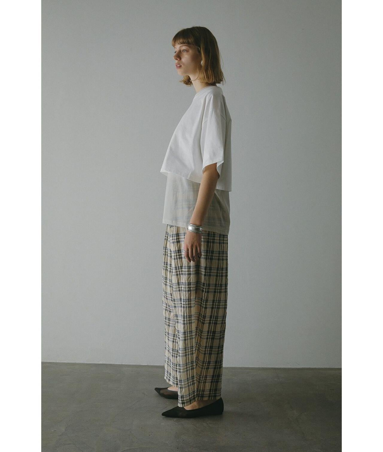MANOF/マノフ/BELTED GATHER PANTS