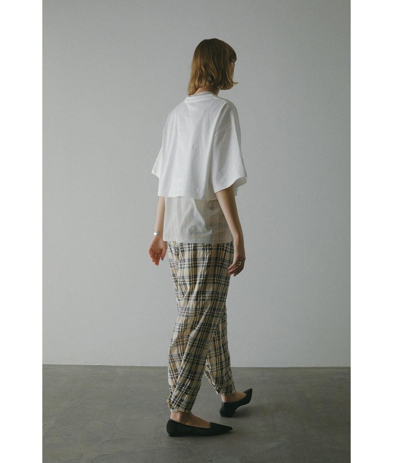 MANOF/マノフ/BELTED GATHER PANTS