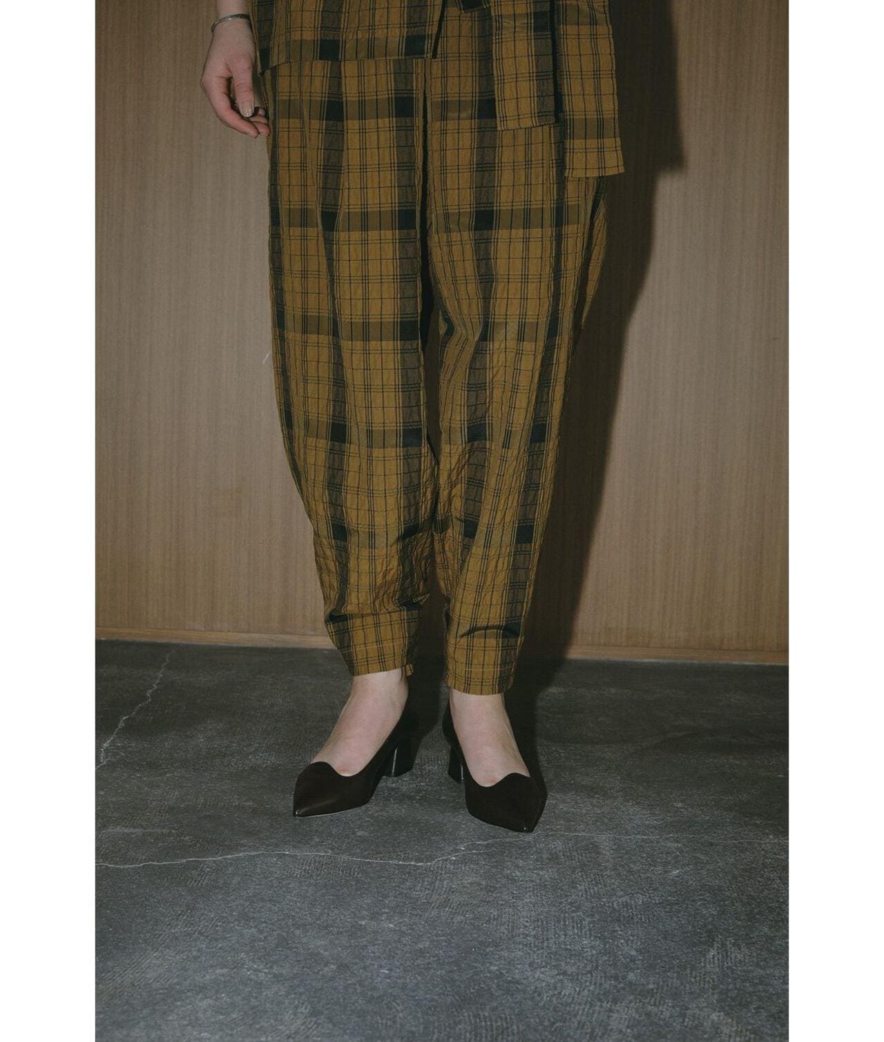 MANOF/マノフ/BELTED GATHER PANTS