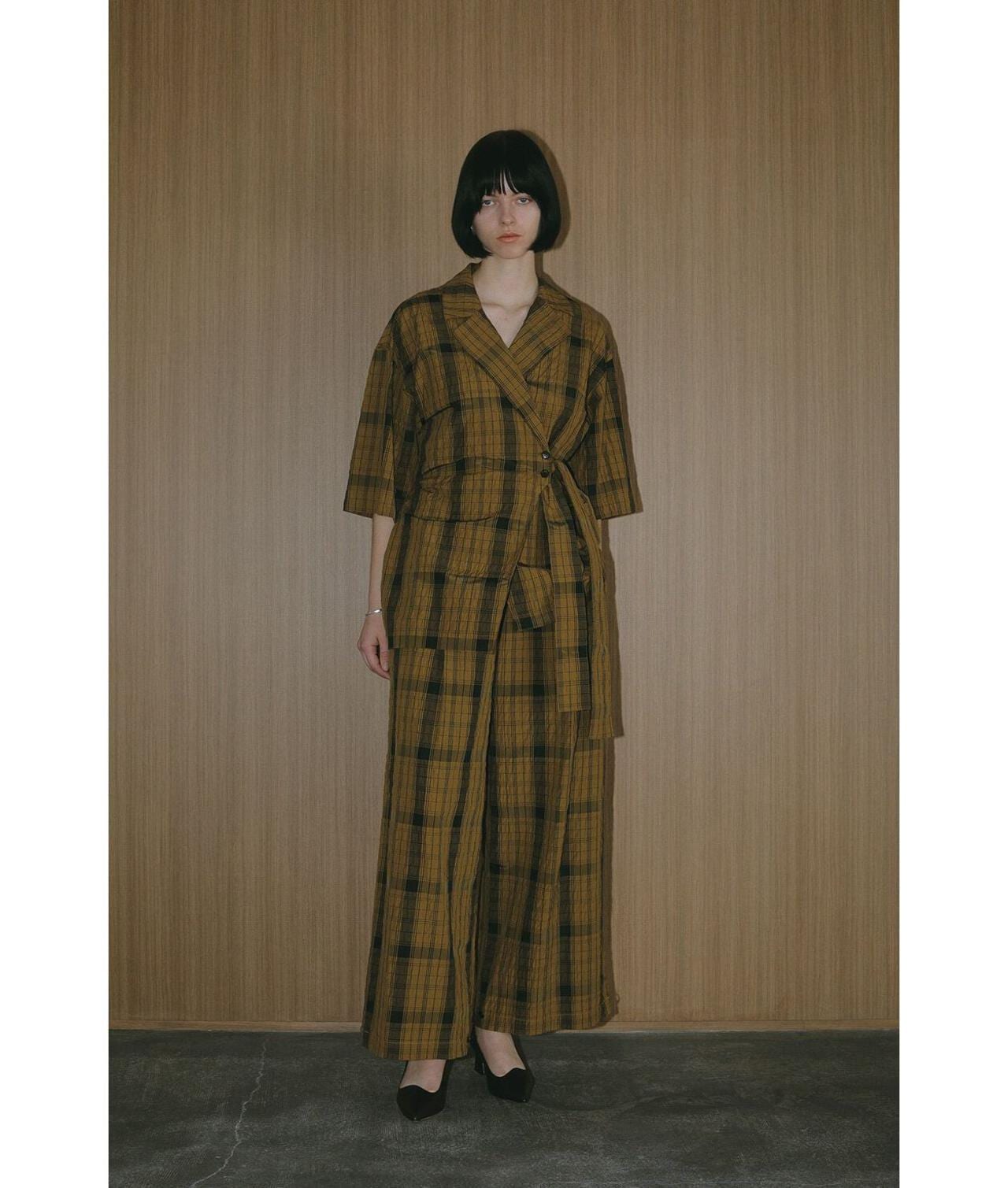 MANOF/マノフ/BELTED GATHER PANTS