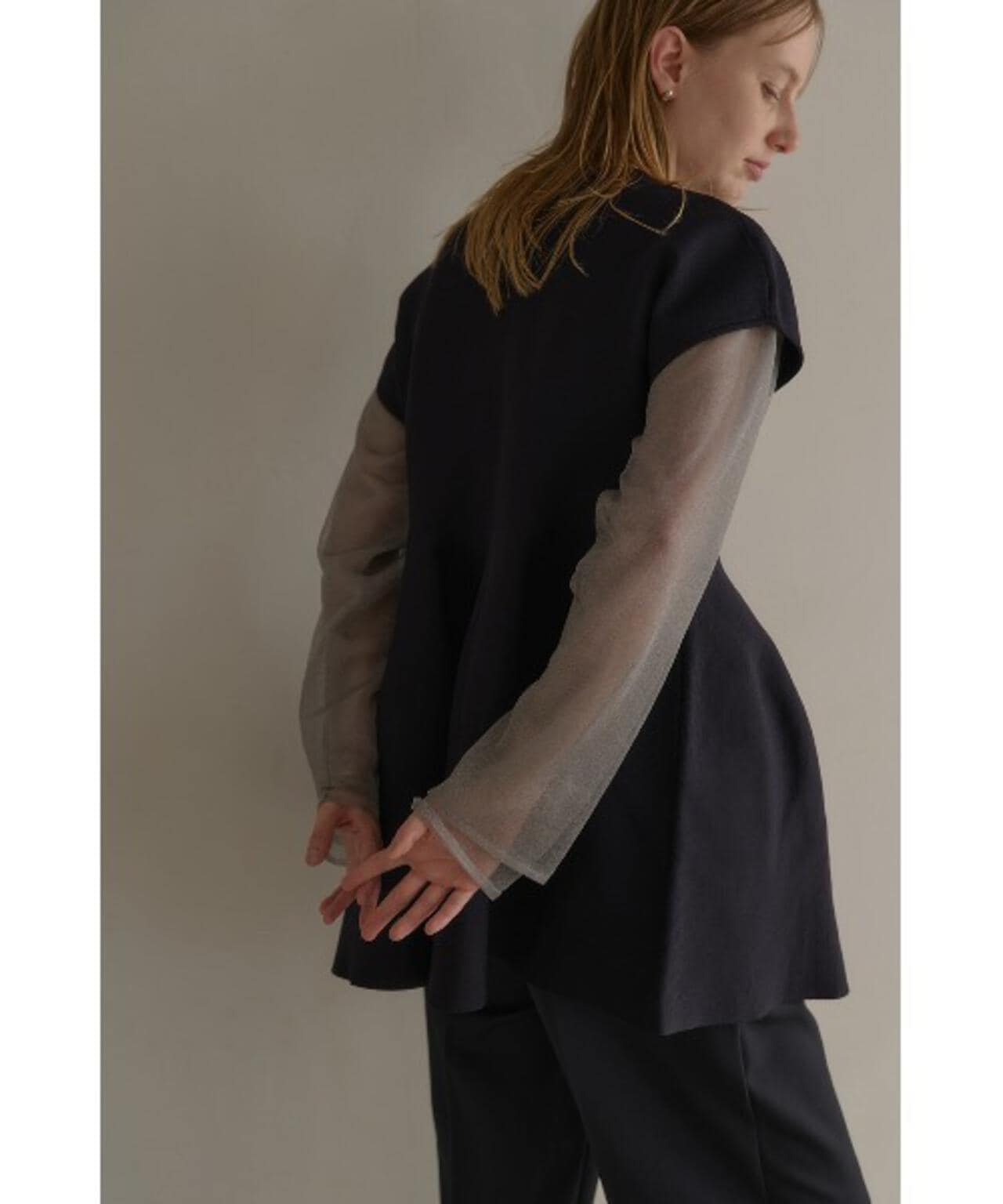 MANOF/マノフ/DOUBLE LAYERED KNIT