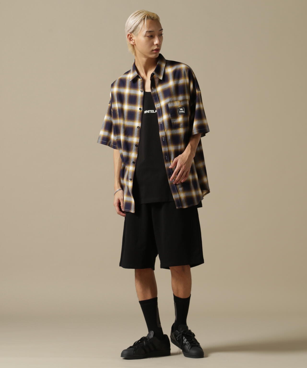 【WEB&DEPOT限定】WHITELAND/ホワイトランド/OWL/LOGO TT/オーバーサイズ タンクトップ
