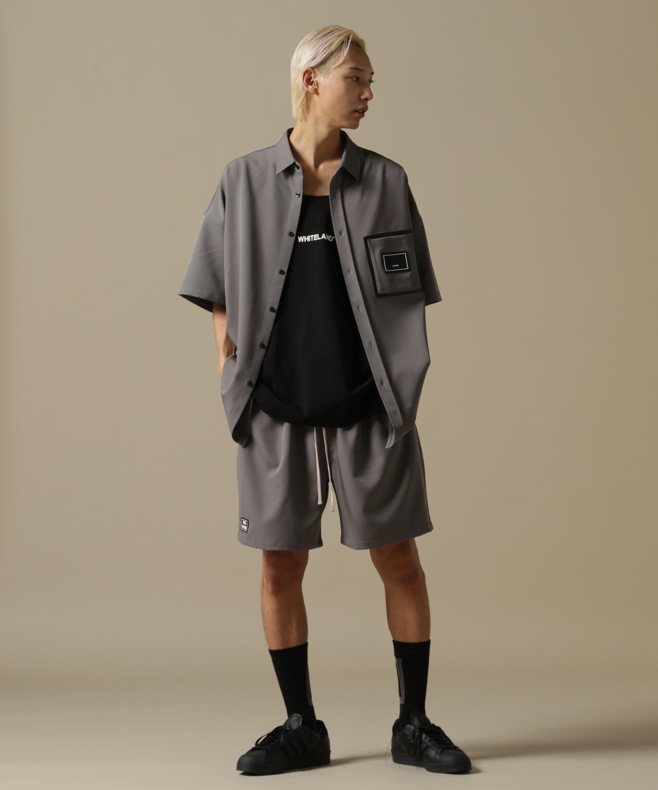 【WEB&DEPOT限定】WHITELAND/ホワイトランド/OWL/LOGO TT/オーバーサイズ タンクトップ