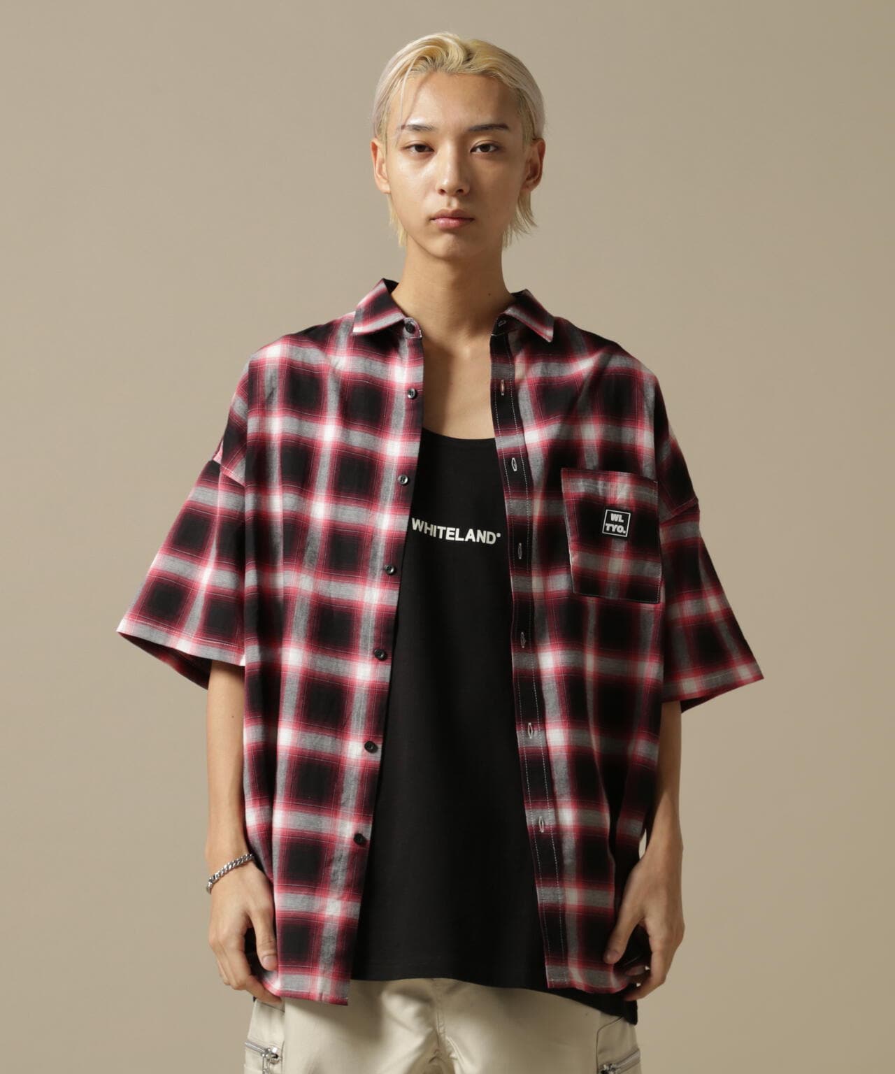 【WEB&DEPOT限定】WHITELAND/ホワイトランド/OWL/LOGO TT/オーバーサイズ タンクトップ