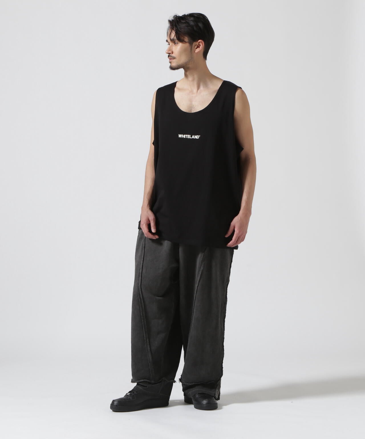 【WEB&DEPOT限定】WHITELAND/ホワイトランド/OWL/LOGO TT/オーバーサイズ タンクトップ