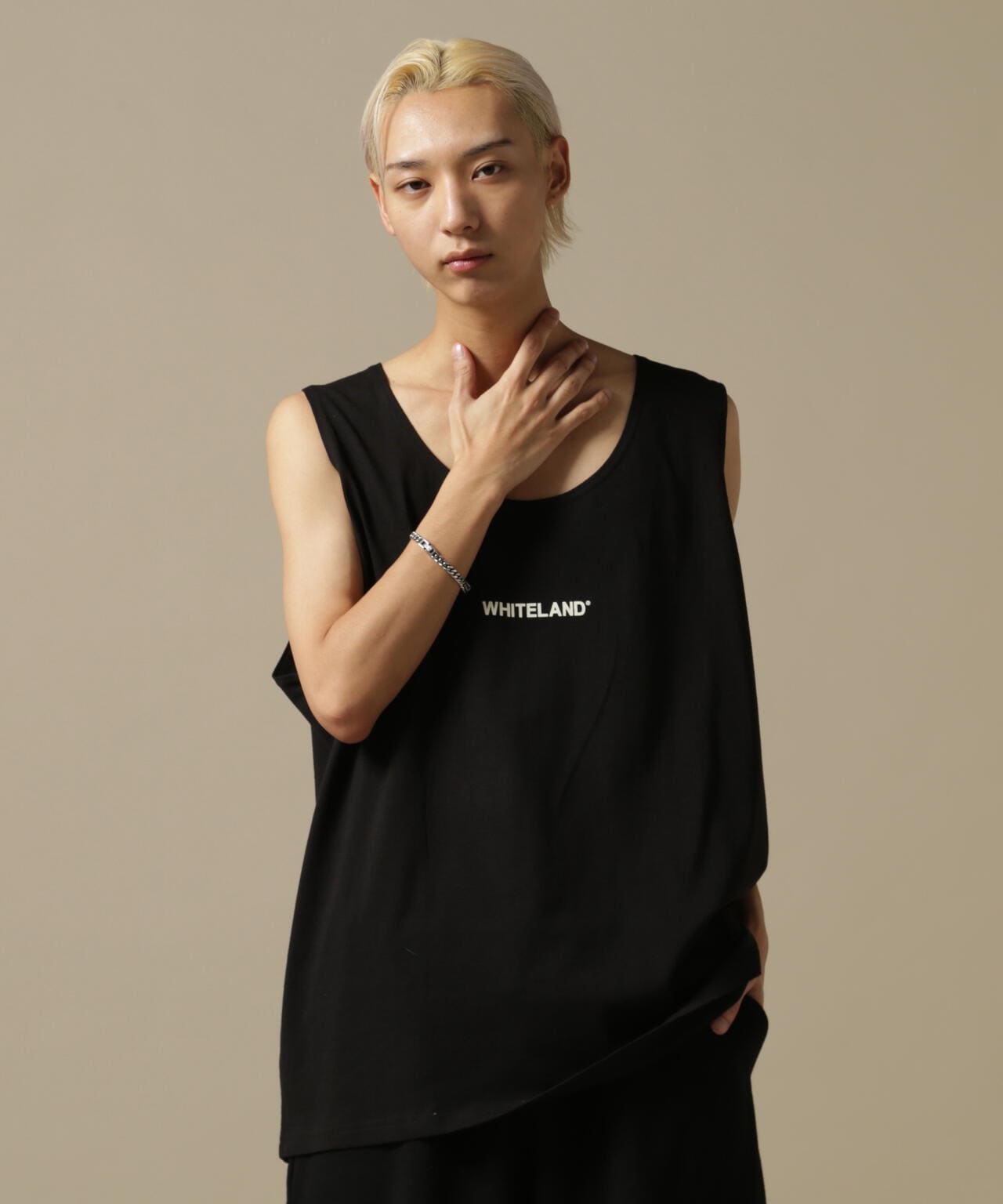 【WEB&DEPOT限定】WHITELAND/ホワイトランド/OWL/LOGO TT/オーバーサイズ タンクトップ