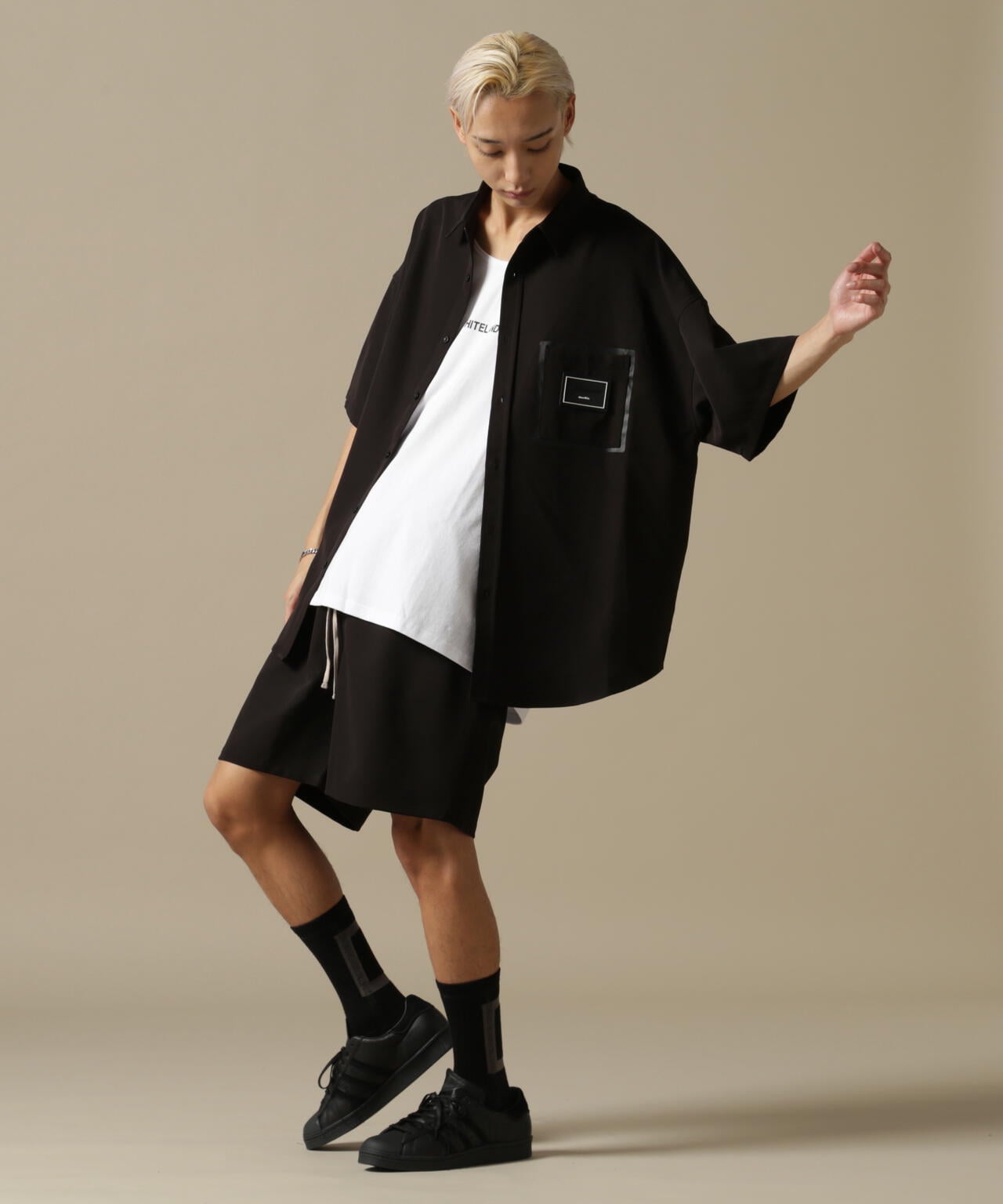 【WEB&DEPOT限定】WHITELAND/ホワイトランド/OWL/LOGO TT/オーバーサイズ タンクトップ