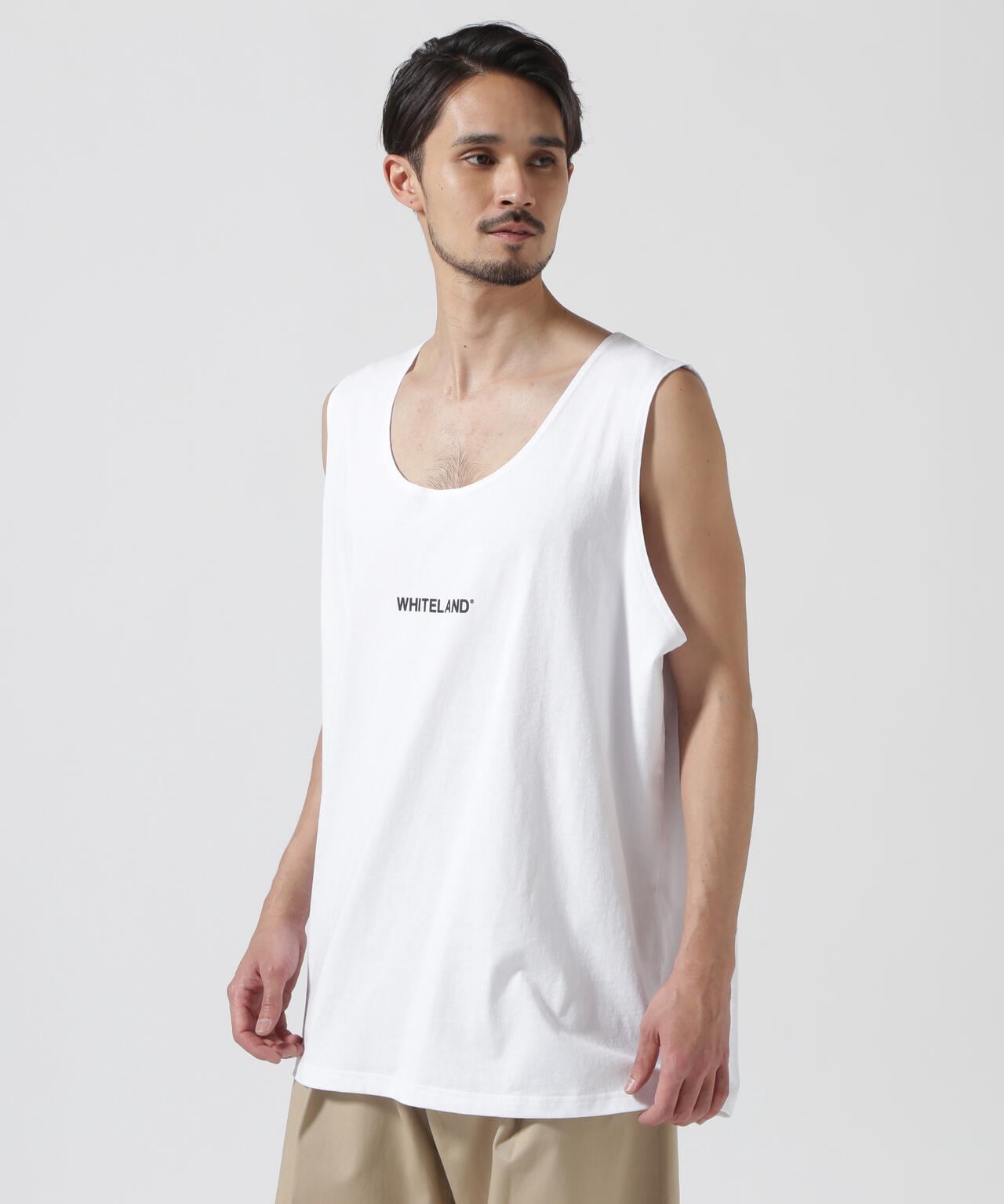 【WEB&DEPOT限定】WHITELAND/ホワイトランド/OWL/LOGO TT/オーバーサイズ タンクトップ