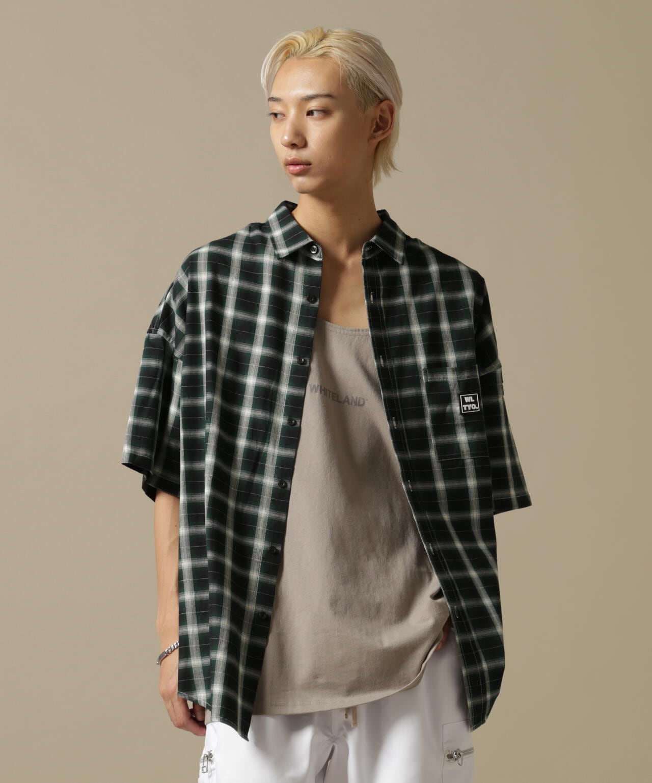 【WEB&DEPOT限定】WHITELAND/ホワイトランド/OWL/LOGO TT/オーバーサイズ タンクトップ