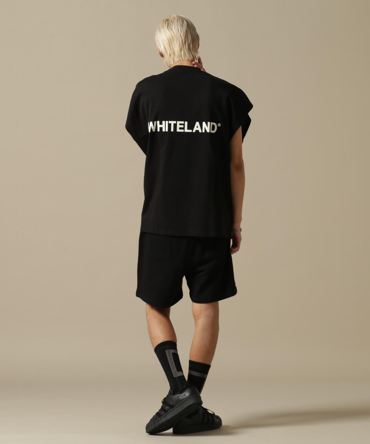 WEB&DEPOT限定/WHITELAND/ホワイトランド/OWL/LOGO NS/ロゴ ノースリーブ
