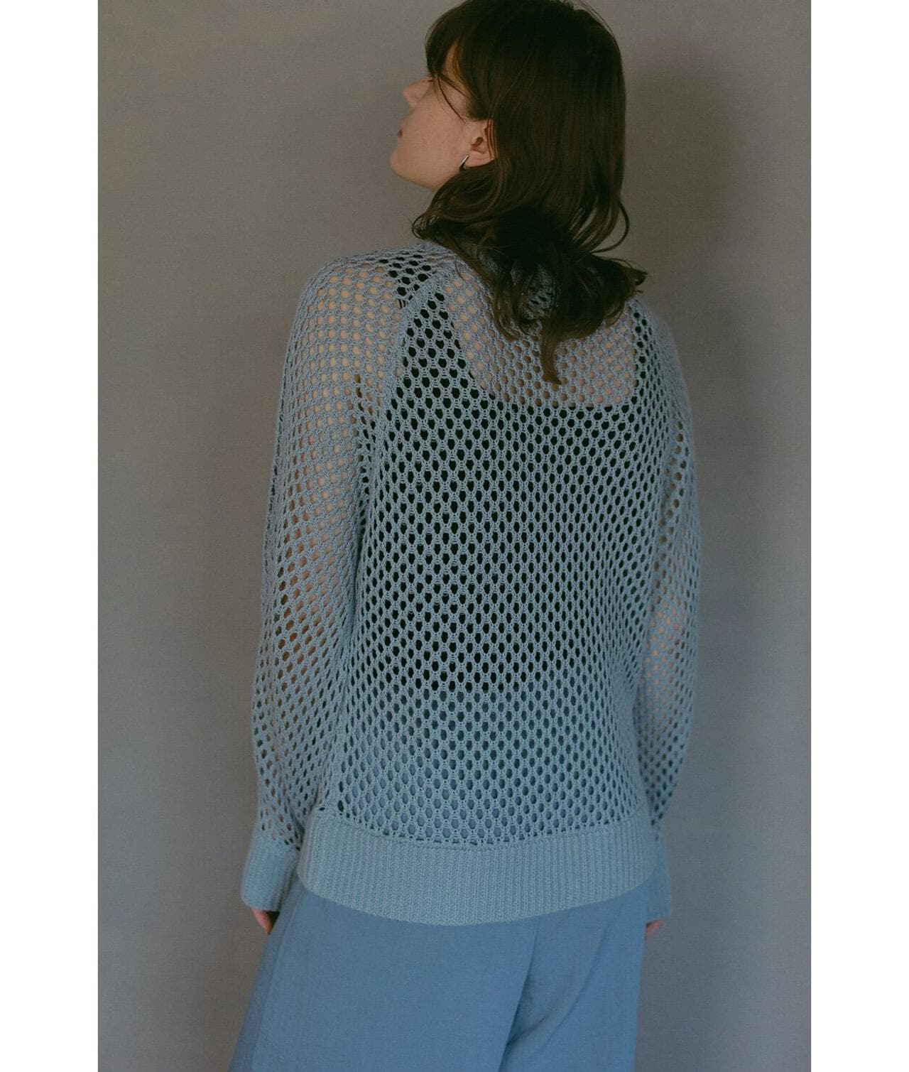 MANOF/マノフ/MESH KNIT TOPS
