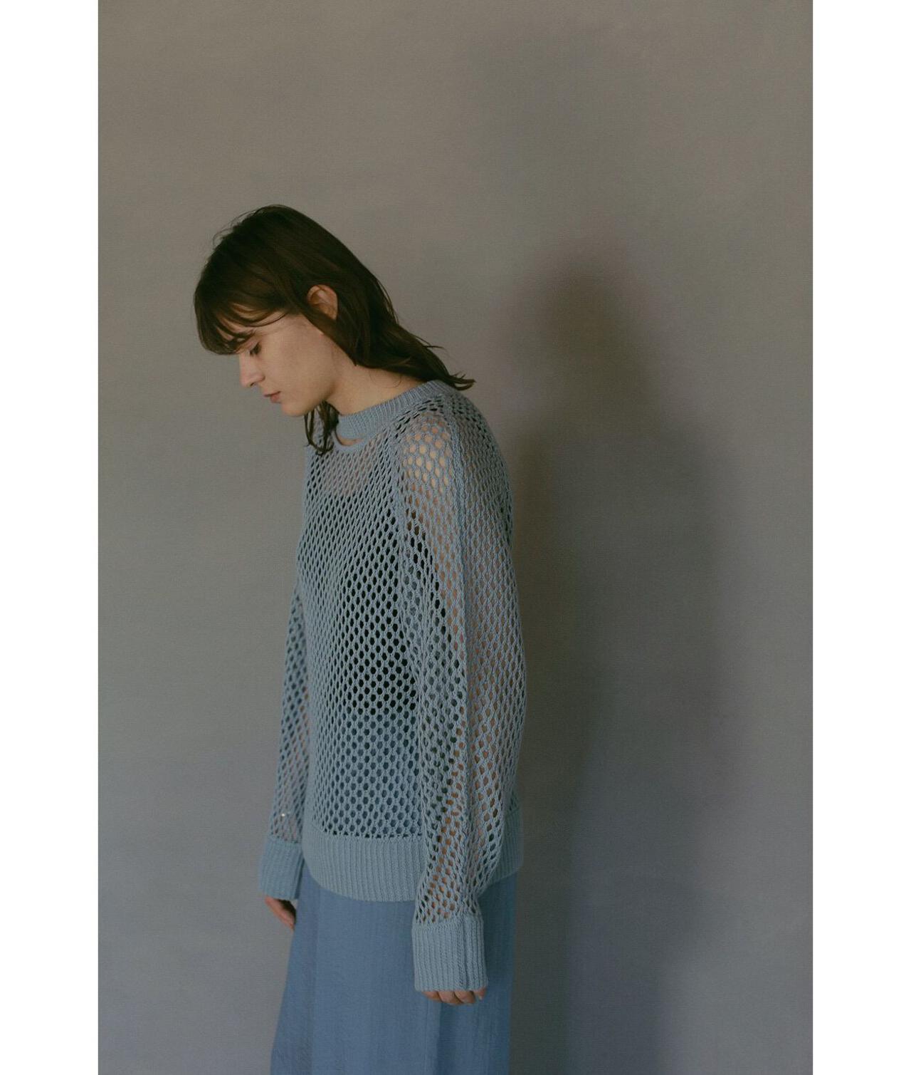 MANOF/マノフ/MESH KNIT TOPS