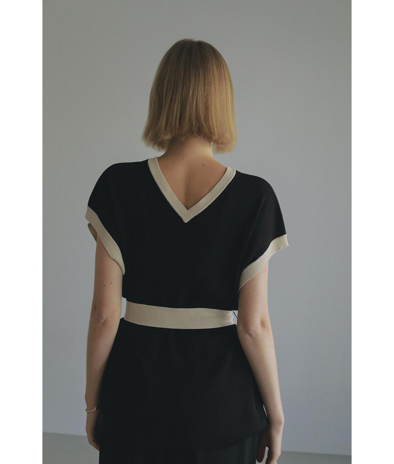 MANOF/マノフ/COLOR BLOCK WAISTBELT KNIT