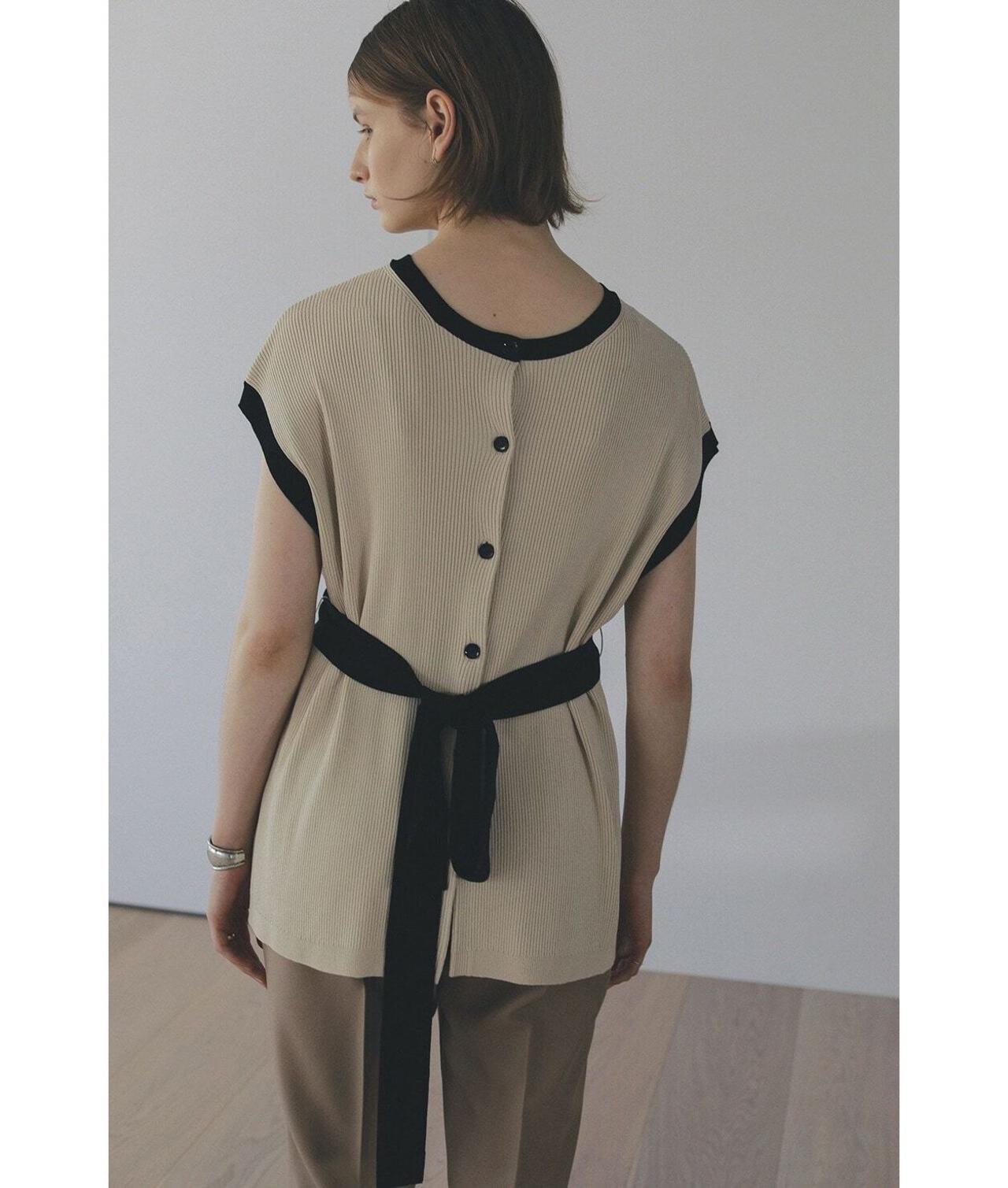 MANOF/マノフ/COLOR BLOCK WAISTBELT KNIT