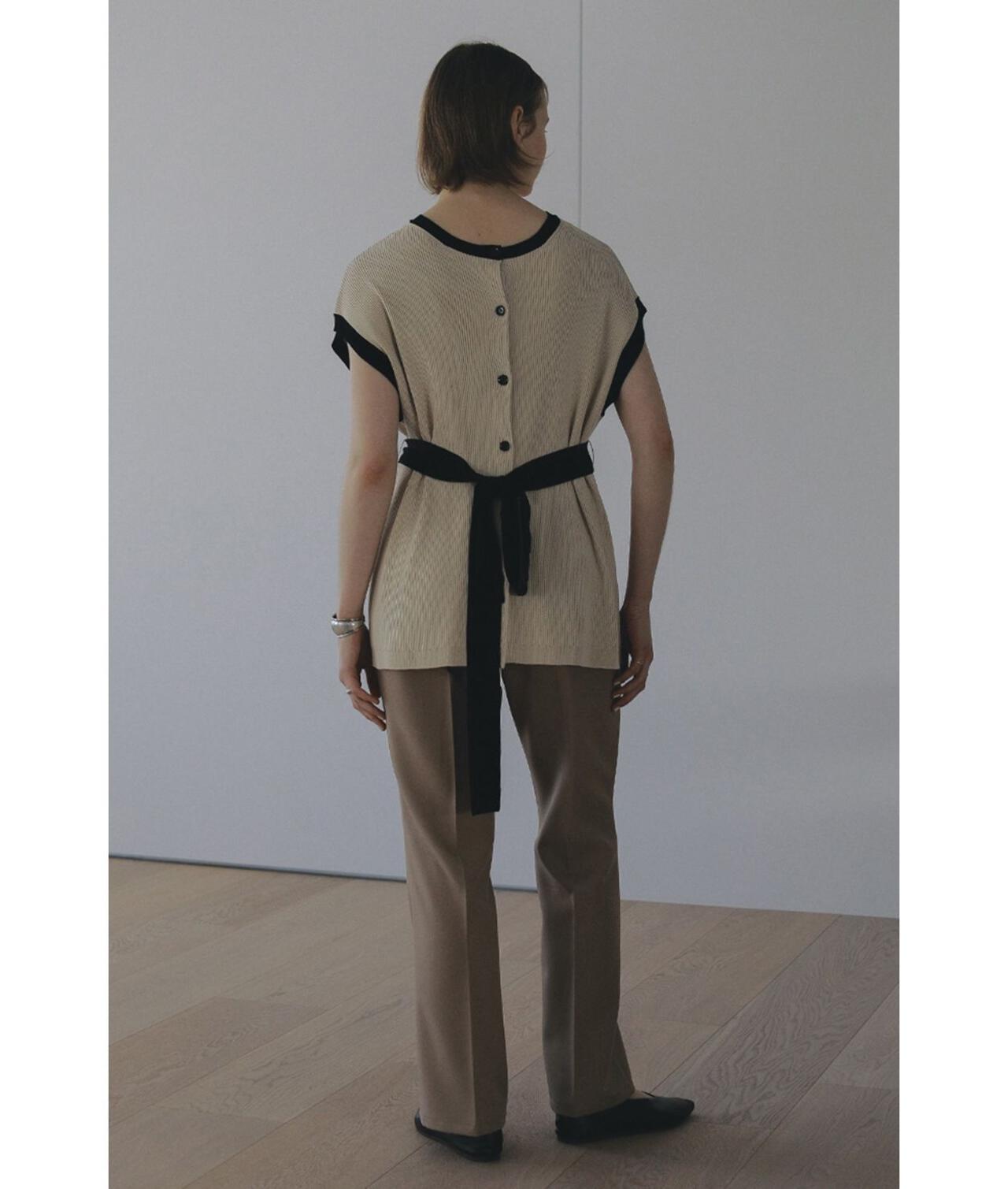 MANOF/マノフ/COLOR BLOCK WAISTBELT KNIT