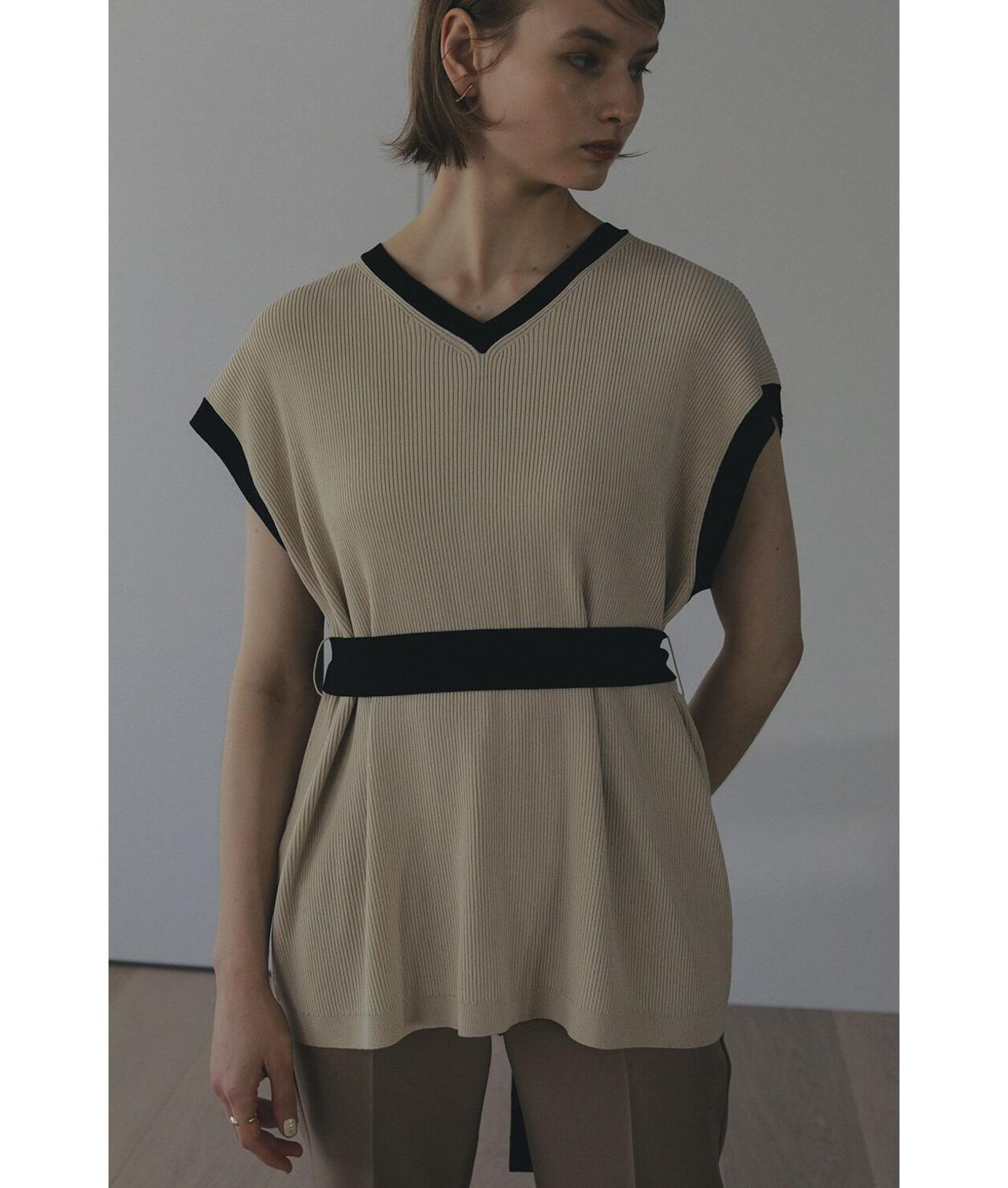 MANOF/マノフ/COLOR BLOCK WAISTBELT KNIT