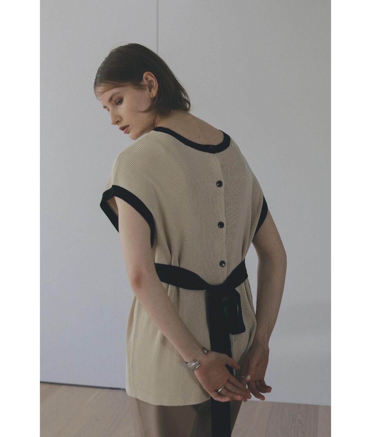 MANOF/マノフ/COLOR BLOCK WAISTBELT KNIT