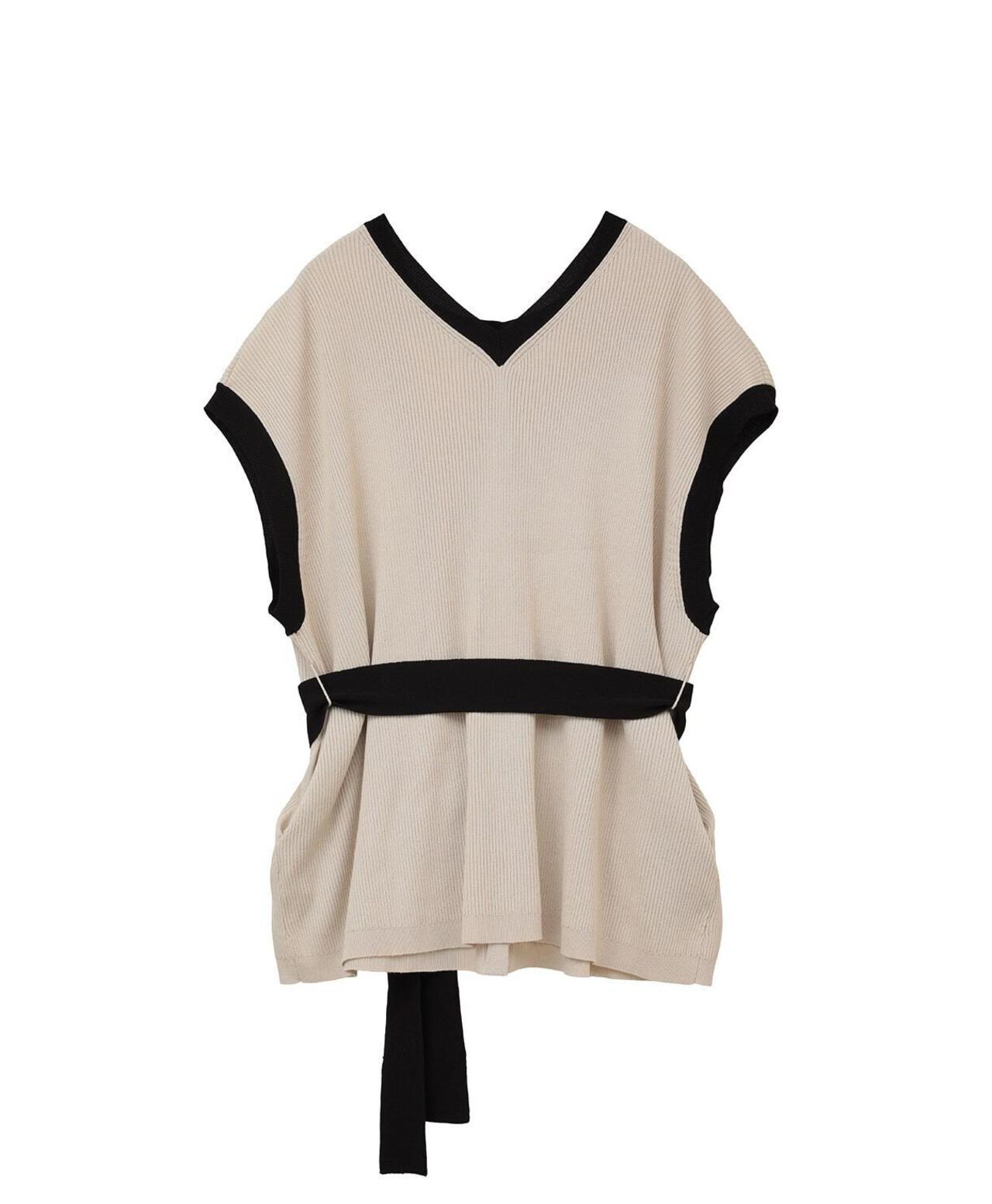 MANOF/マノフ/COLOR BLOCK WAISTBELT KNIT